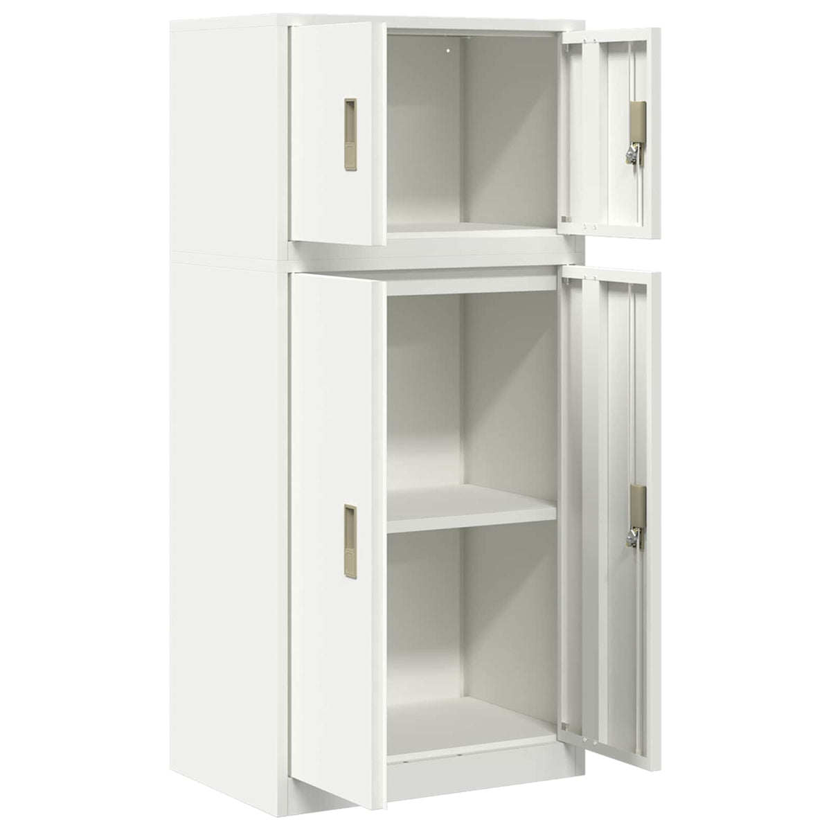 Oppbevaringsskap 2 vnt. Baltas 60 x 40 x 130 cm Plienas