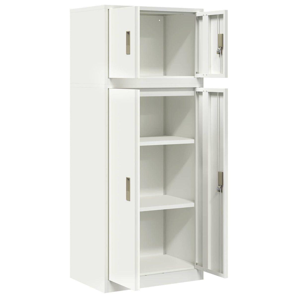 Oppbevaringsskap 2 vnt. Baltas 60 x 40 x 145 cm Plienas