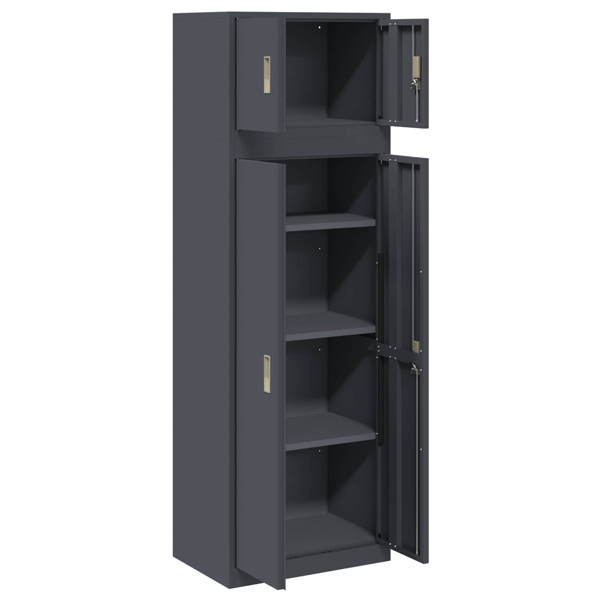 Oppbevaringsskap 2 vnt. Antracito 60 x 40 x 180 cm Plienas