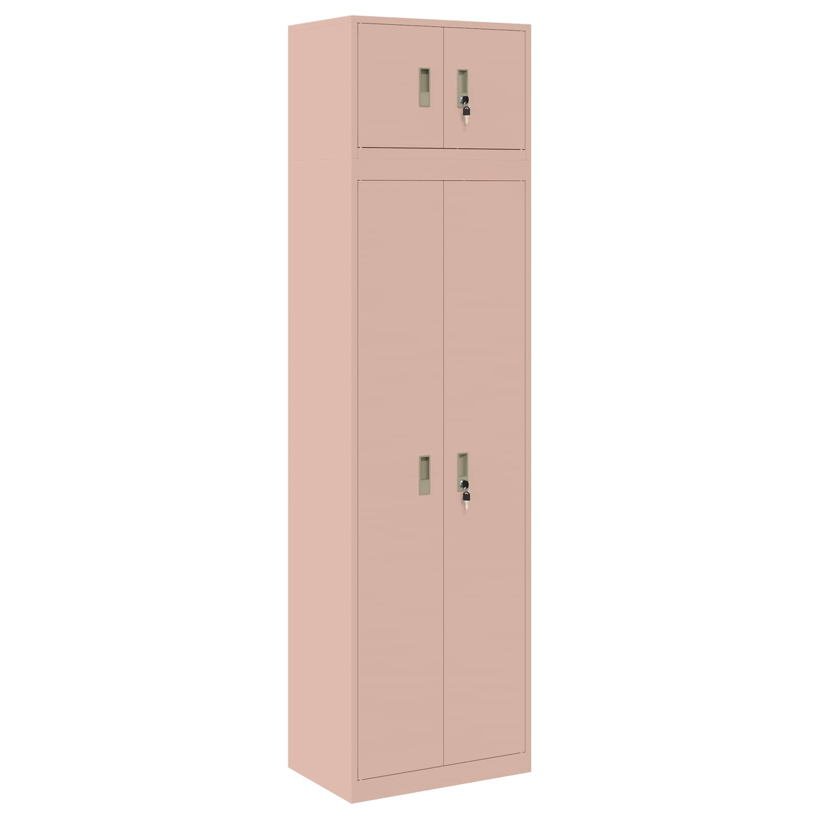 Oppbevaringsskap 2 vnt. Rožinė 60 x 40 x 220 cm Plienas