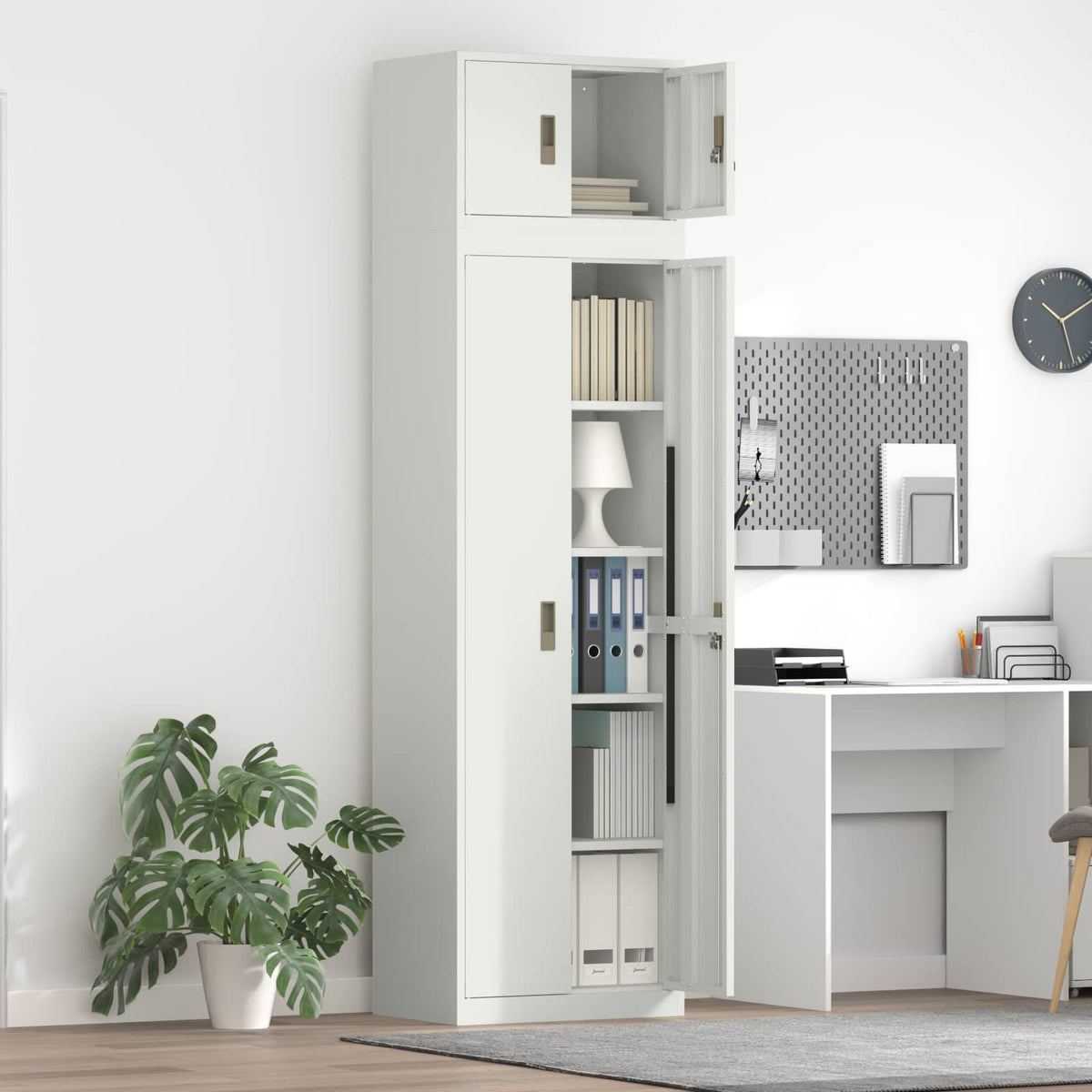 Oppbevaringsskap 2 vnt. Baltas 60 x 40 x 220 cm Plienas