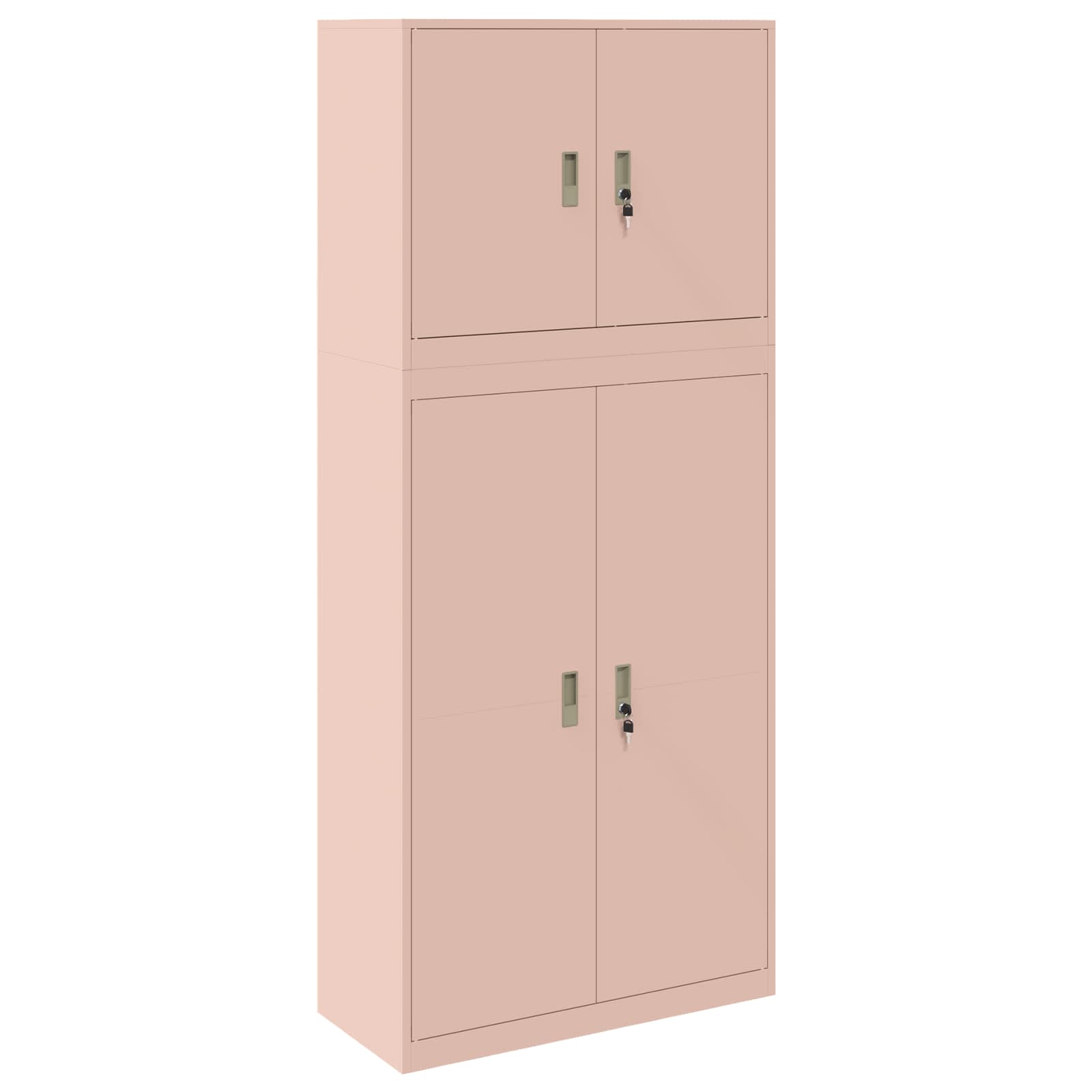 Oppbevaringsskap 2 vnt. Rožinė 90 x 40 x 210 cm Plienas