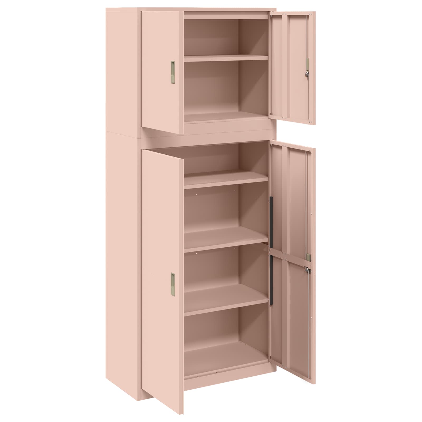 Oppbevaringsskap 2 vnt. Rožinė 90 x 40 x 210 cm Plienas