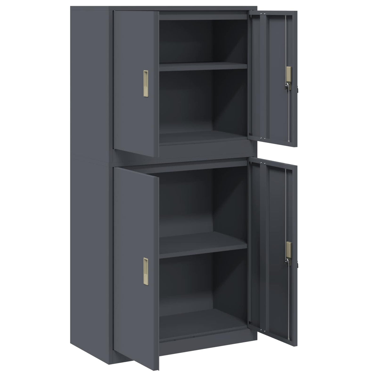 Oppbevaringsskap 2 vnt. Antracito 80 x 40 x 160 cm Plienas
