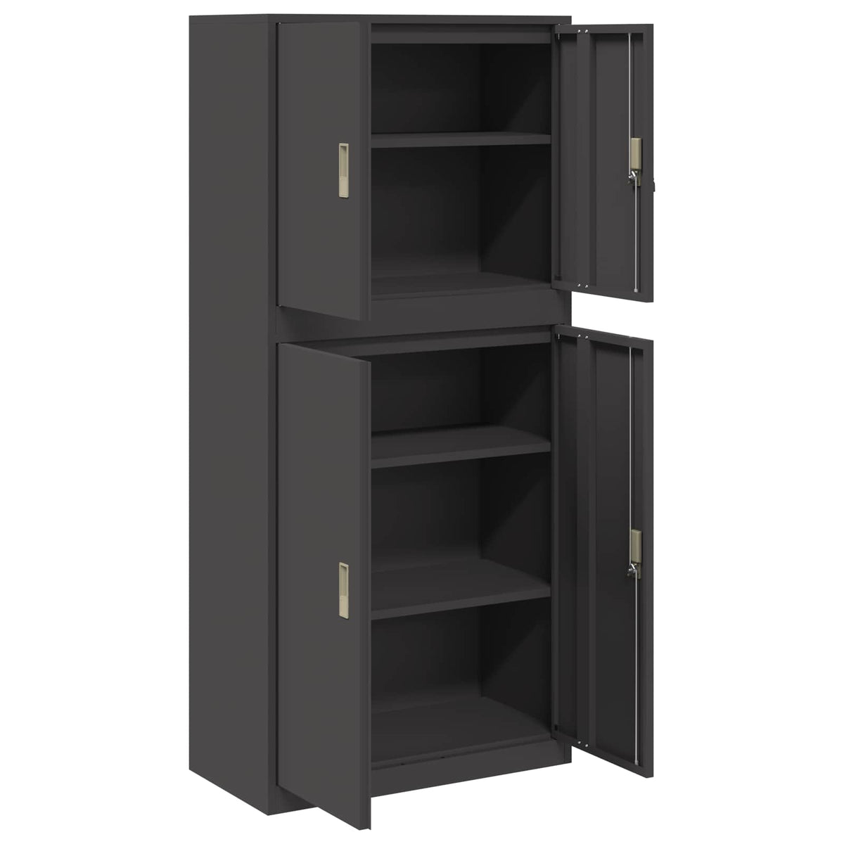 Oppbevaringsskap 2 vnt. Juoda 80 x 40 x 175 cm Plienas