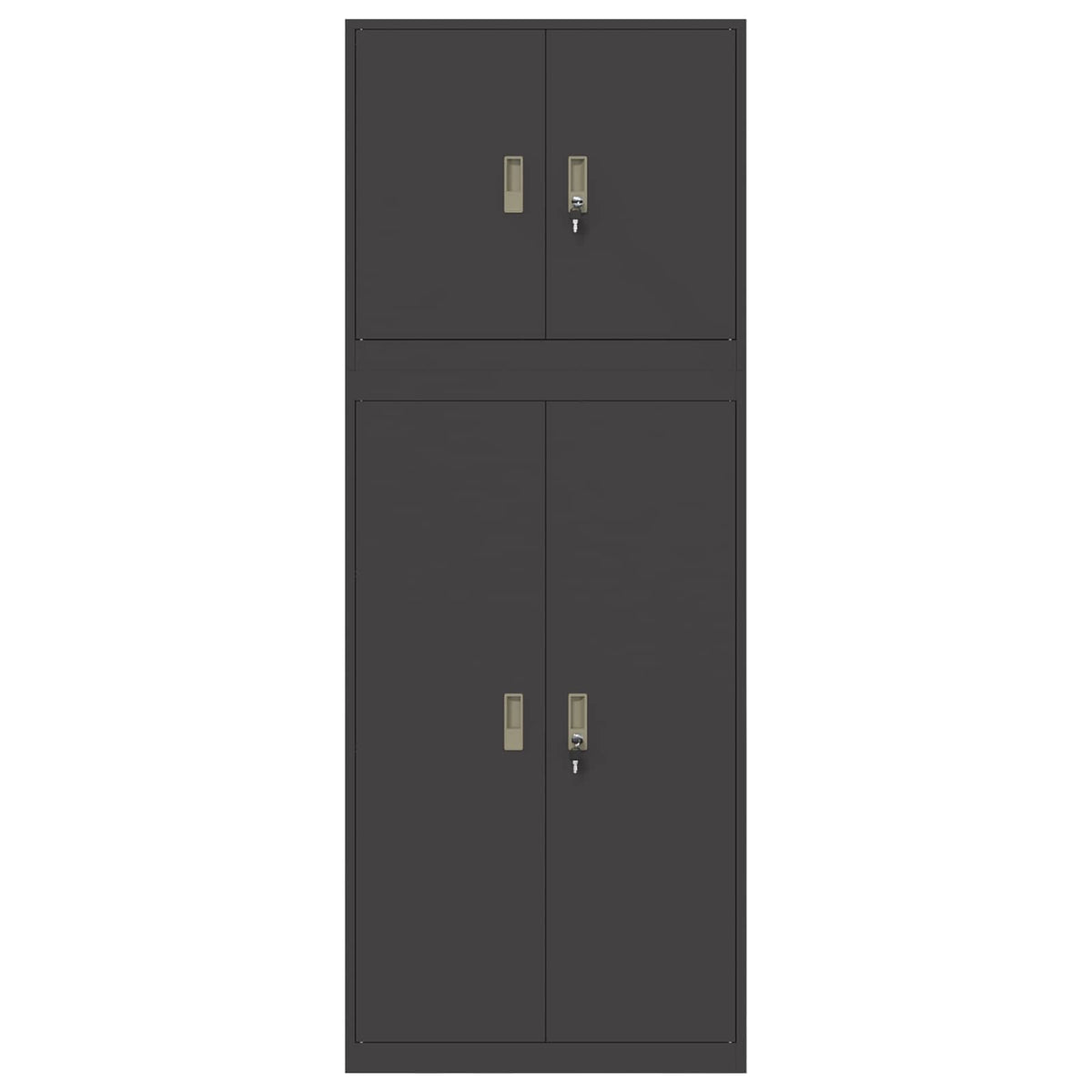 Oppbevaringsskap 2 vnt. Juoda 80 x 40 x 210 cm Plienas