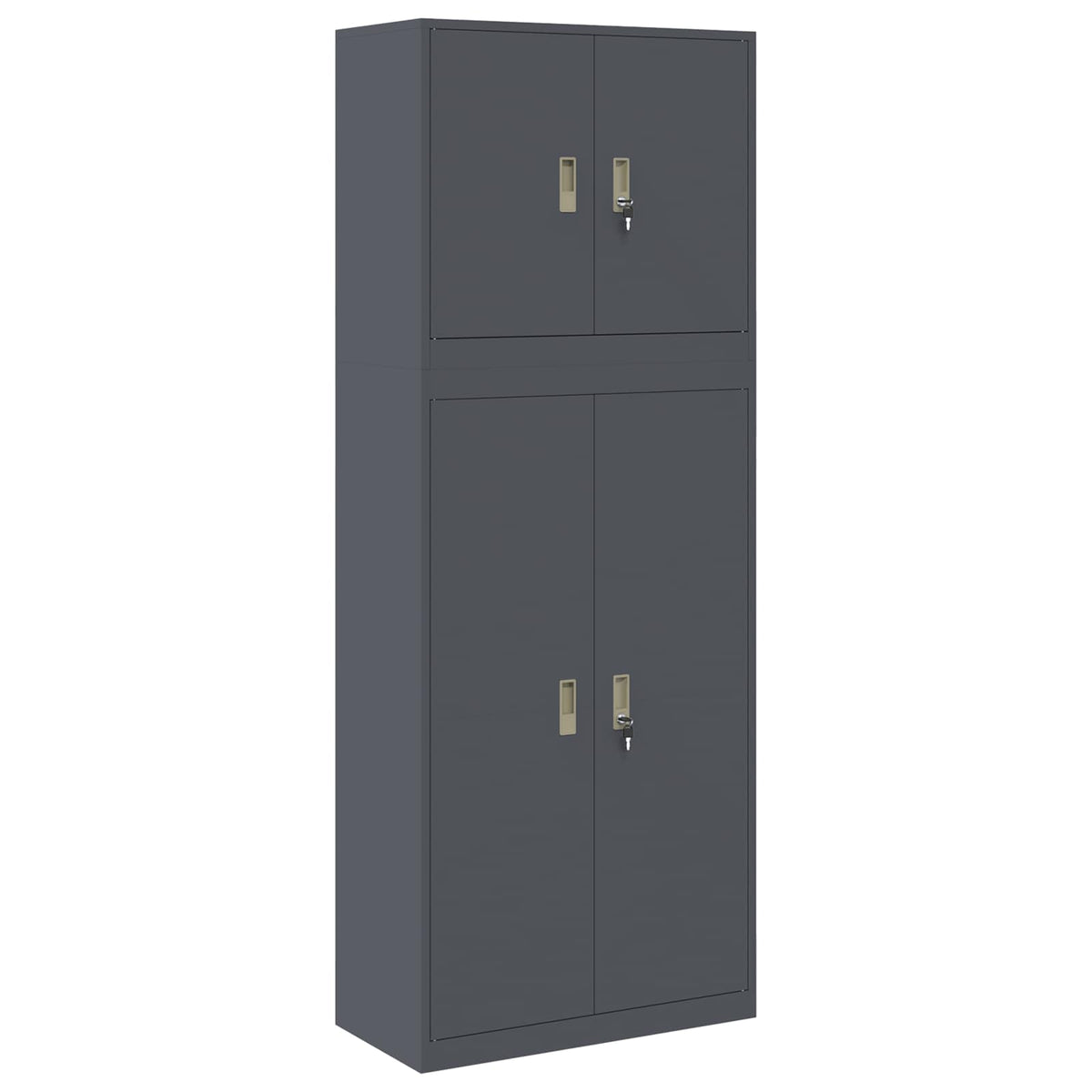 Oppbevaringsskap 2 vnt. Antracito 80 x 40 x 210 cm Plienas