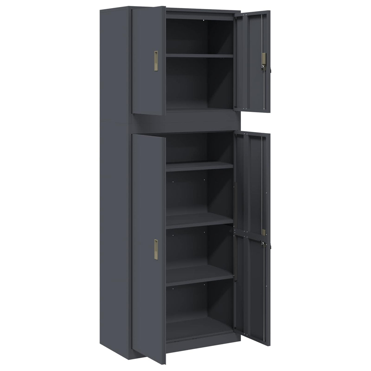 Oppbevaringsskap 2 vnt. Antracito 80 x 40 x 210 cm Plienas