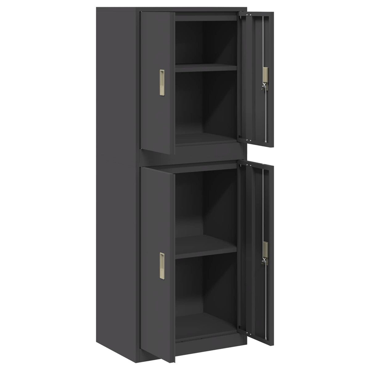 Oppbevaringsskap 2 vnt. Juoda 60 x 40 x 160 cm Plienas