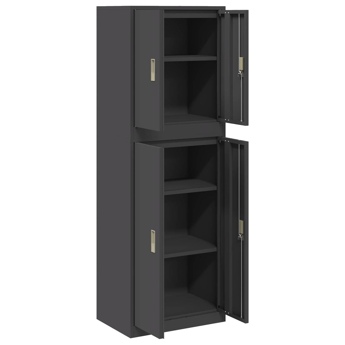 Oppbevaringsskap 2 vnt. Juoda 60 x 40 x 175 cm Plienas
