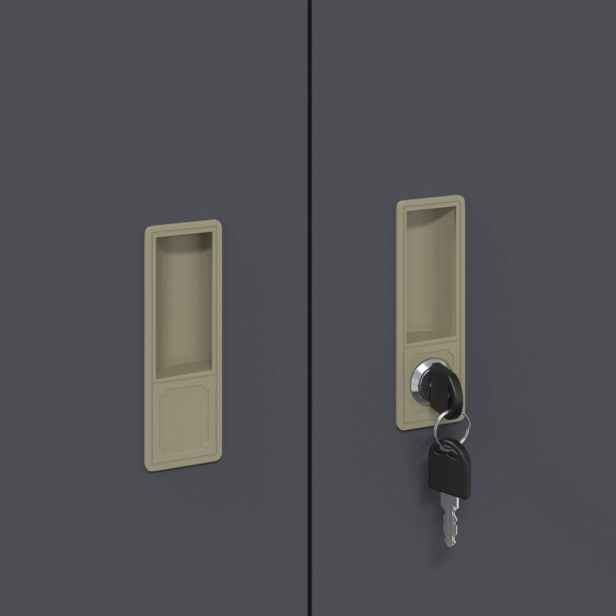 Oppbevaringsskap 2 vnt. Antracito 60 x 40 x 175 cm Plienas