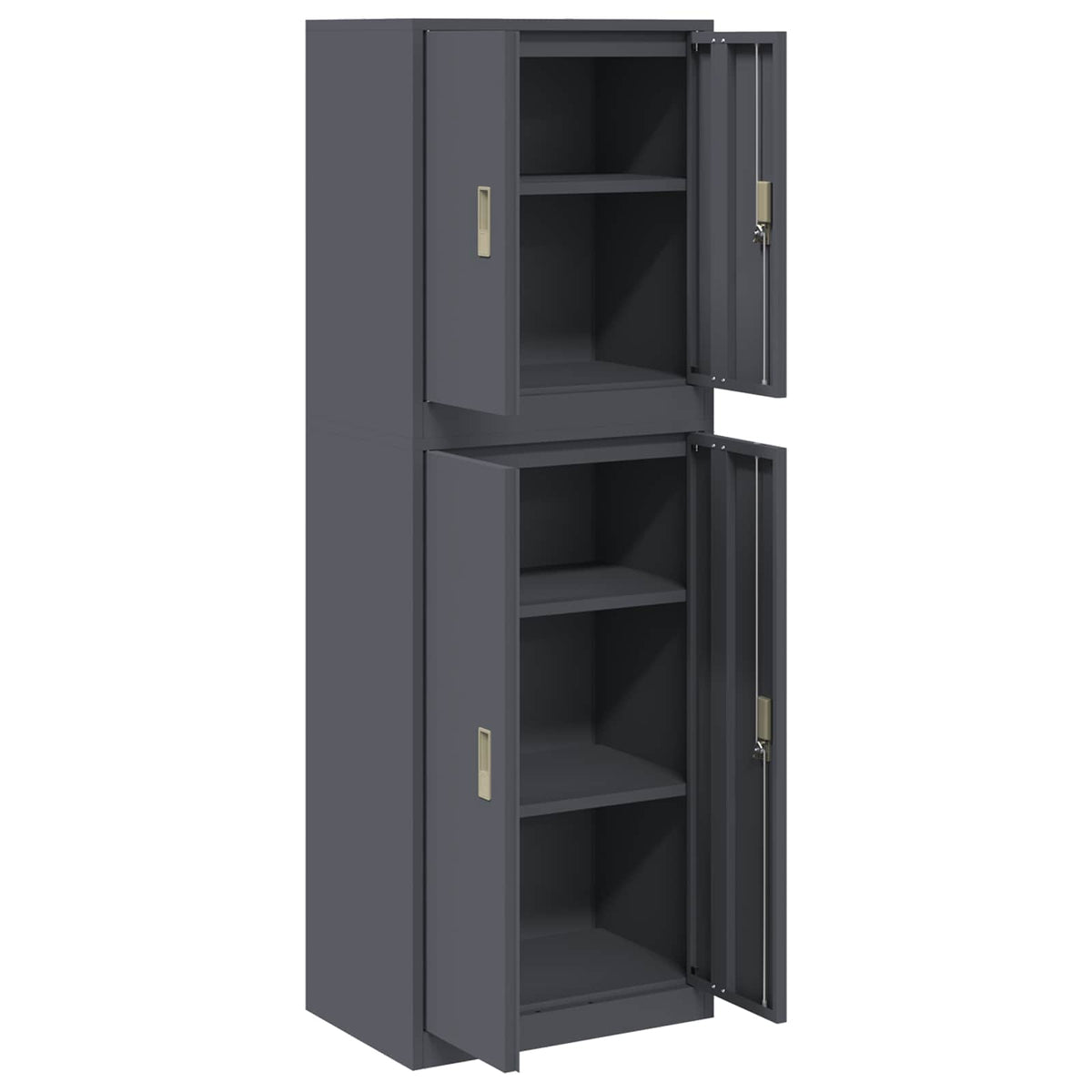 Oppbevaringsskap 2 vnt. Antracito 60 x 40 x 175 cm Plienas