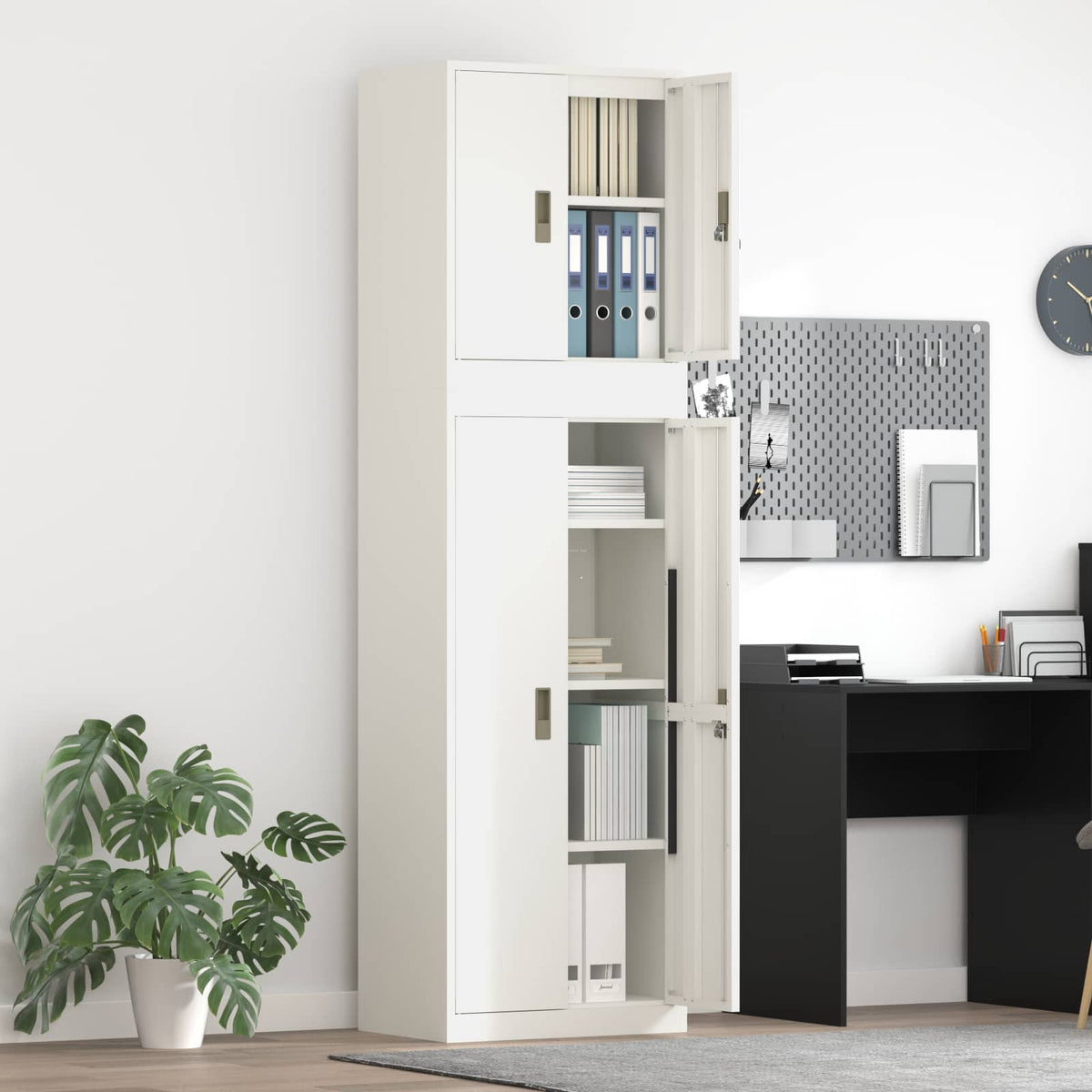 Oppbevaringsskap 2 vnt. 60 x 40 x 210 cm Plienas Užrakintas