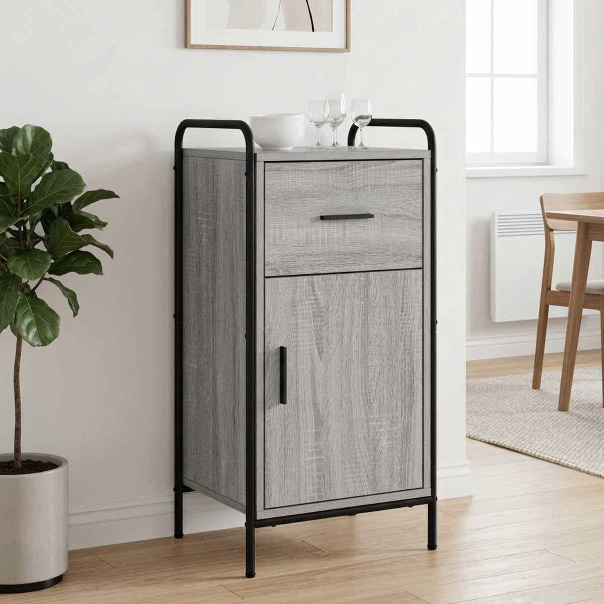 Kabalas Pilka Sonoma 97 x 33 x 81 cm Apdirbta mediena