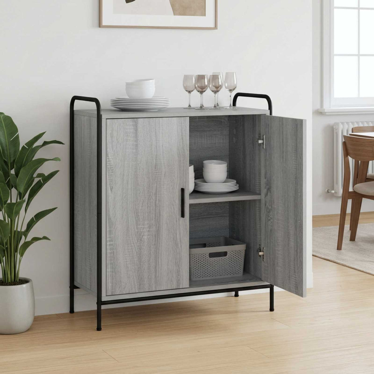 Kabalas Pilka Sonoma 97 x 33 x 81 cm Apdirbta mediena