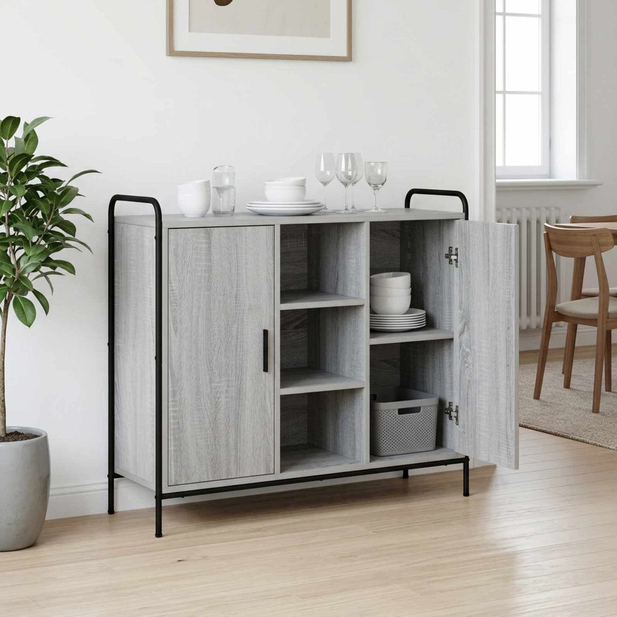 Kabalas Pilka Sonoma 97 x 33 x 81 cm Apdirbta mediena