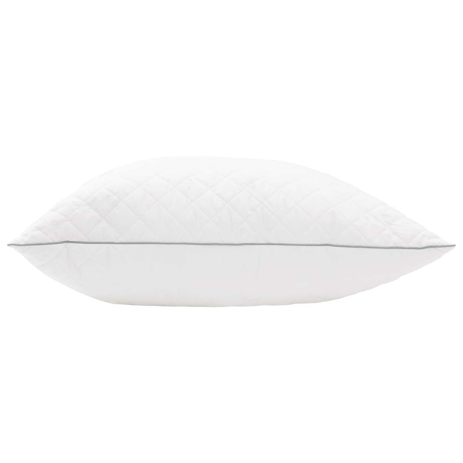 Pagalvė FULDA 80 x 80 cm 100% žąsų pūkai ir plunksnos Balta