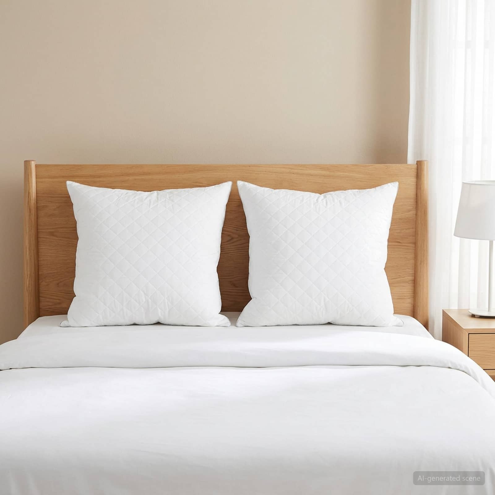 Pagalvė FULDA 2 pcs 80 x 80 cm 100% žąsų pūkai ir plunksnos