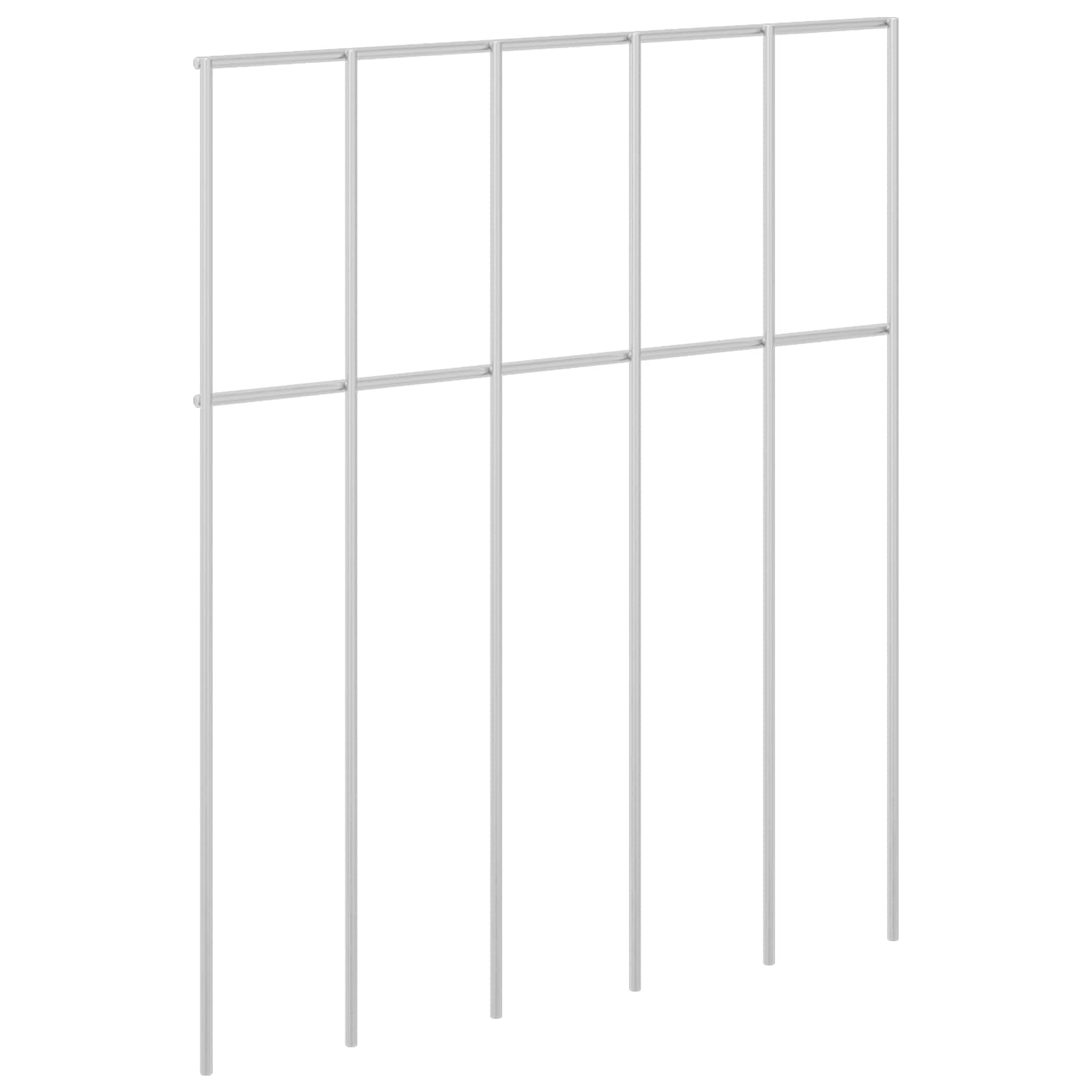 Sodo tvoros plokštė 48 pcs Galvanizuotas plienas Sidabrinė