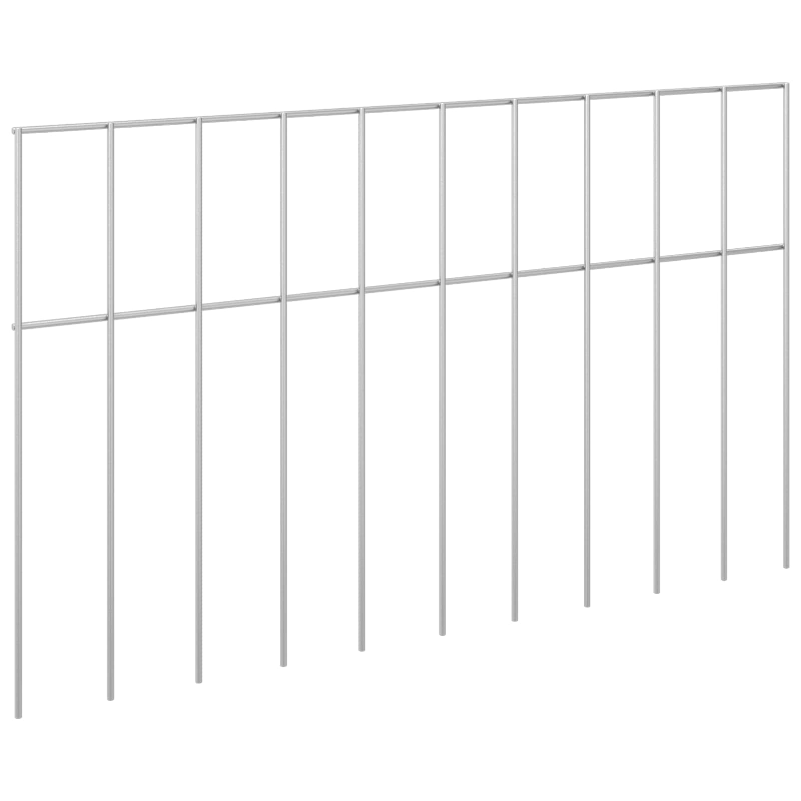 Sodo tvoros plokštė 12 pcs Galvanizuotas plienas Sidabrinė