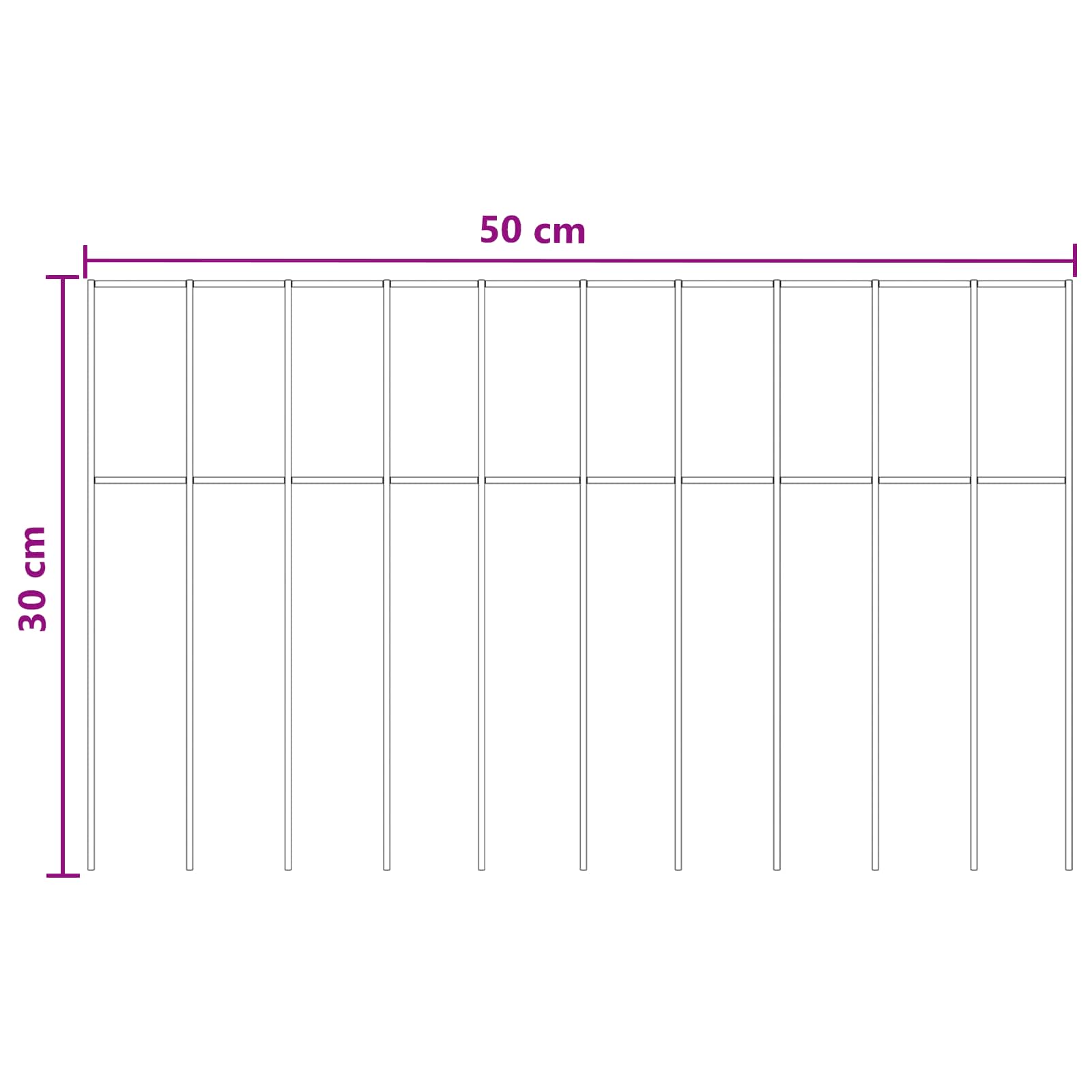 Sodo tvoros plokštė 48 pcs Galvanizuotas plienas Sidabrinė