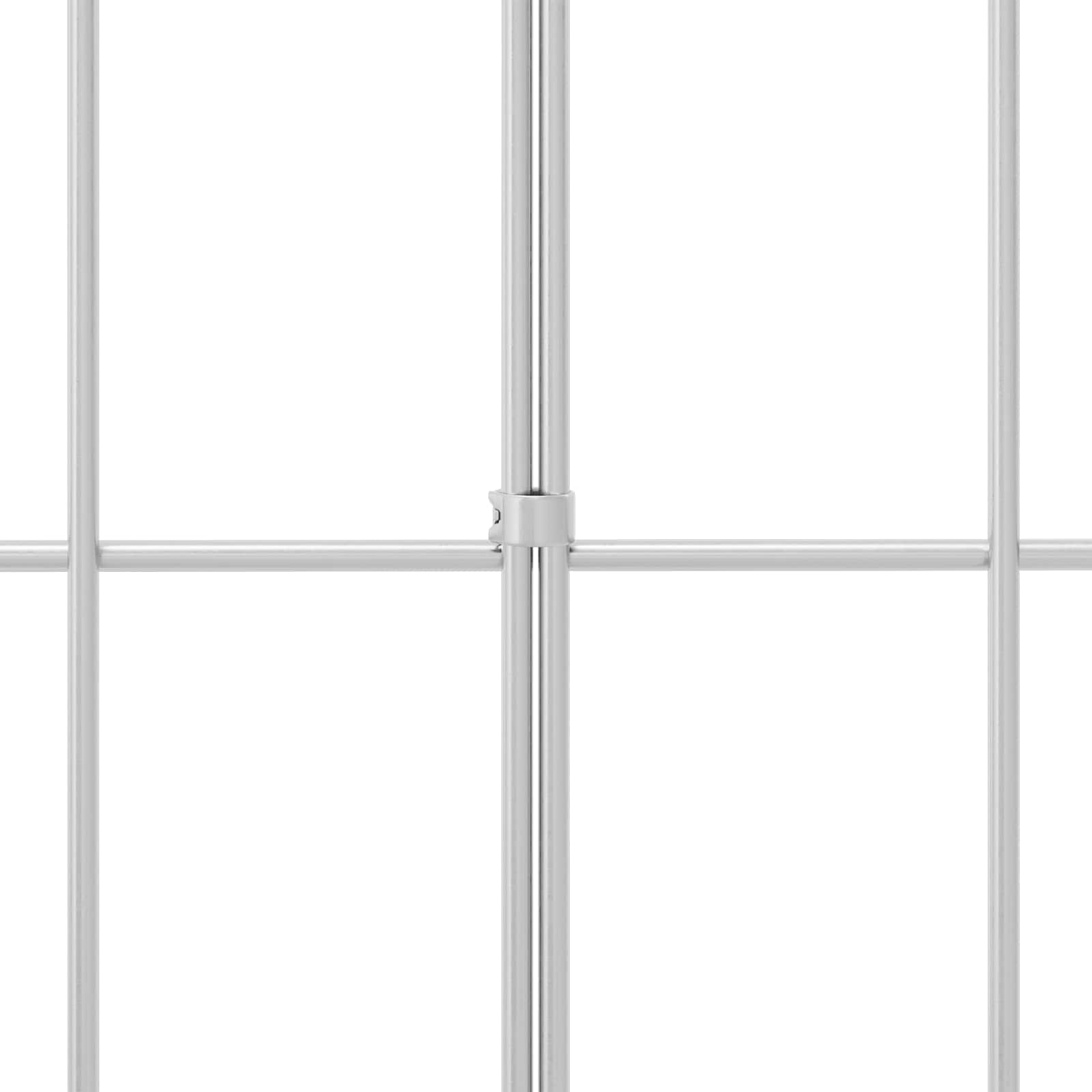 Sodo tvoros plokštė 12 pcs Galvanizuotas plienas Sidabrinė