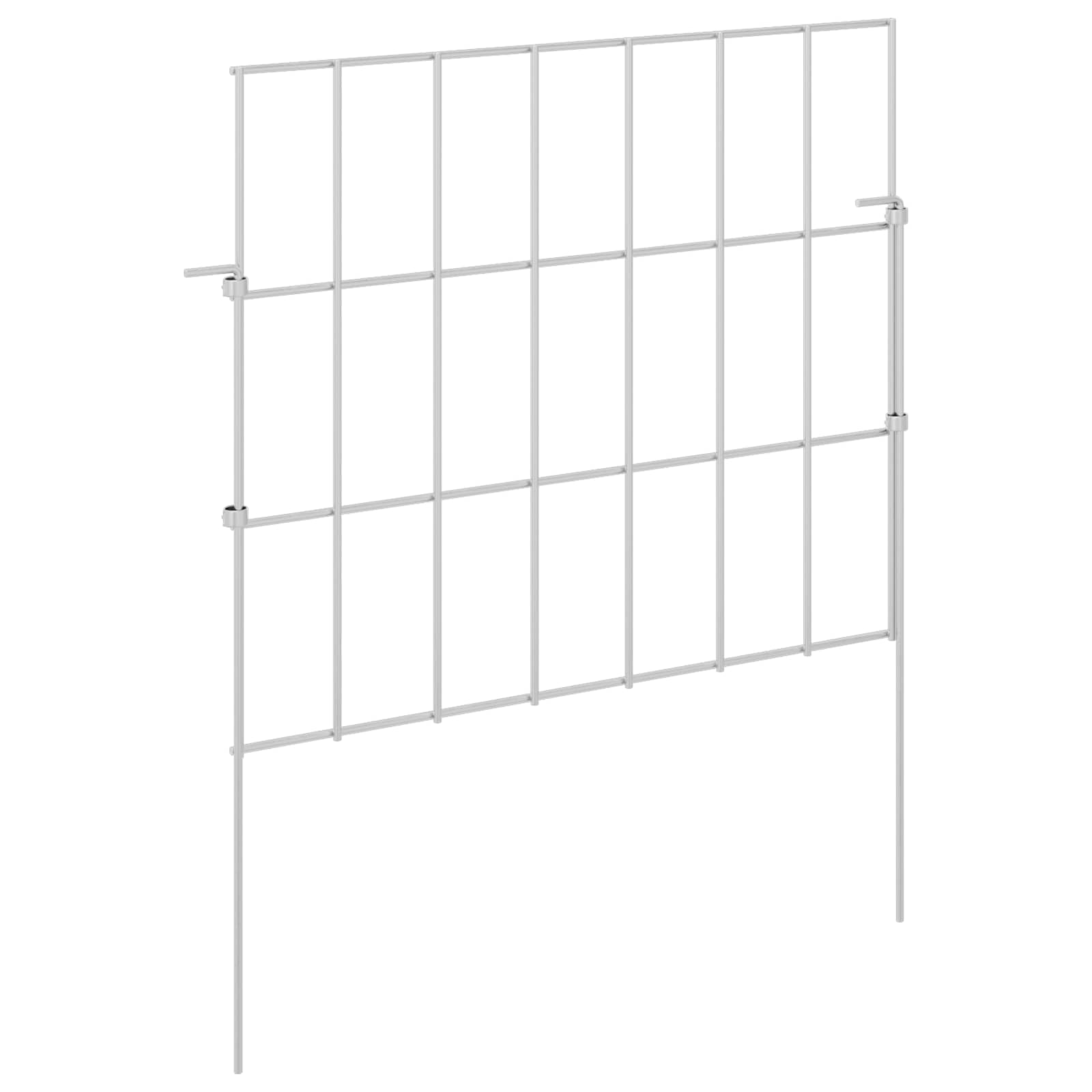 Sodo tvora su kuoliukais 24 pcs 35 x 30 cm Mesh Sidabrinė