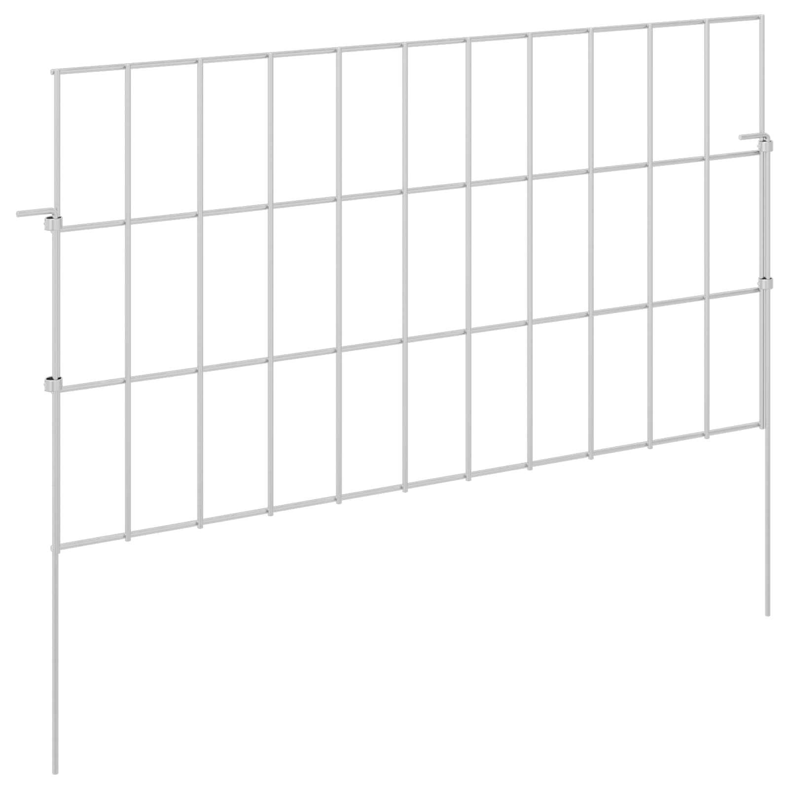 Sodo tvora su kuoliukais 24 pcs 55 x 30 cm Mesh Sidabrinė