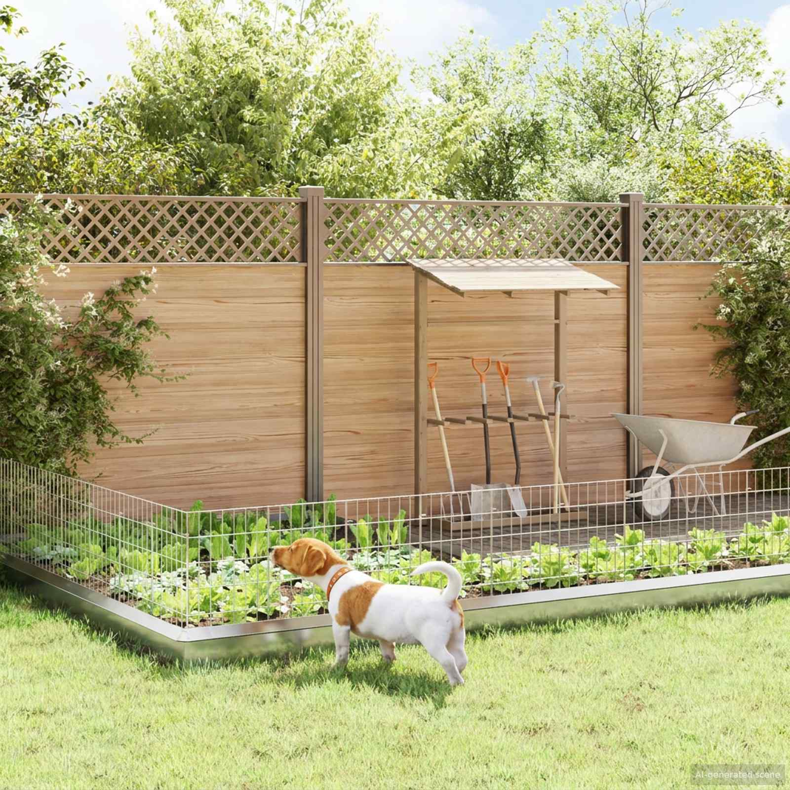 Sodo tvora su kuoliukais 12 pcs 35 x 50 cm Mesh Sidabrinė