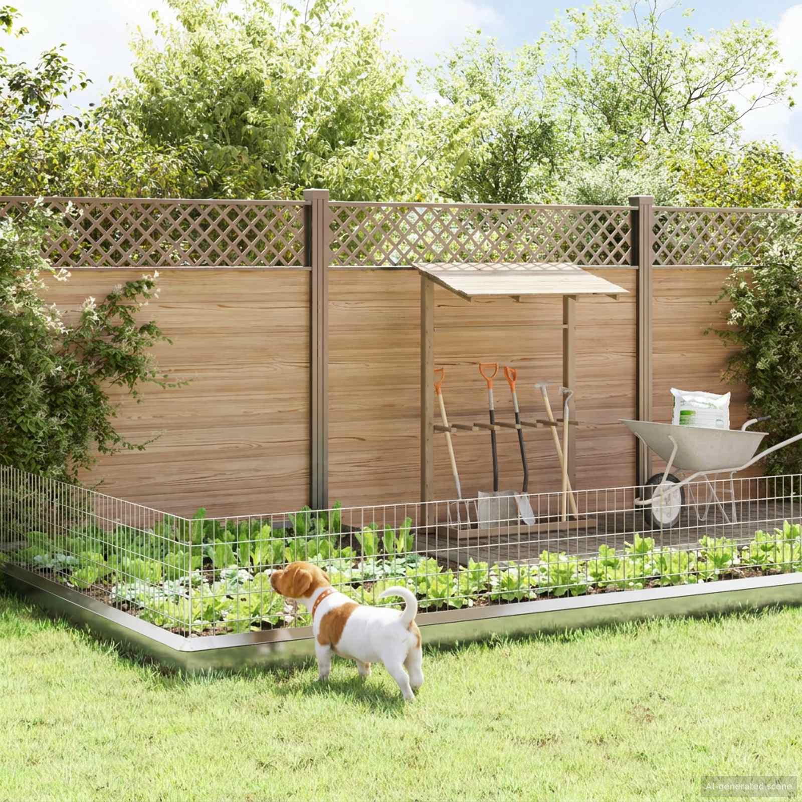 Sodo tvora su kuoliukais 24 pcs 75 x 50 cm Mesh Sidabrinė