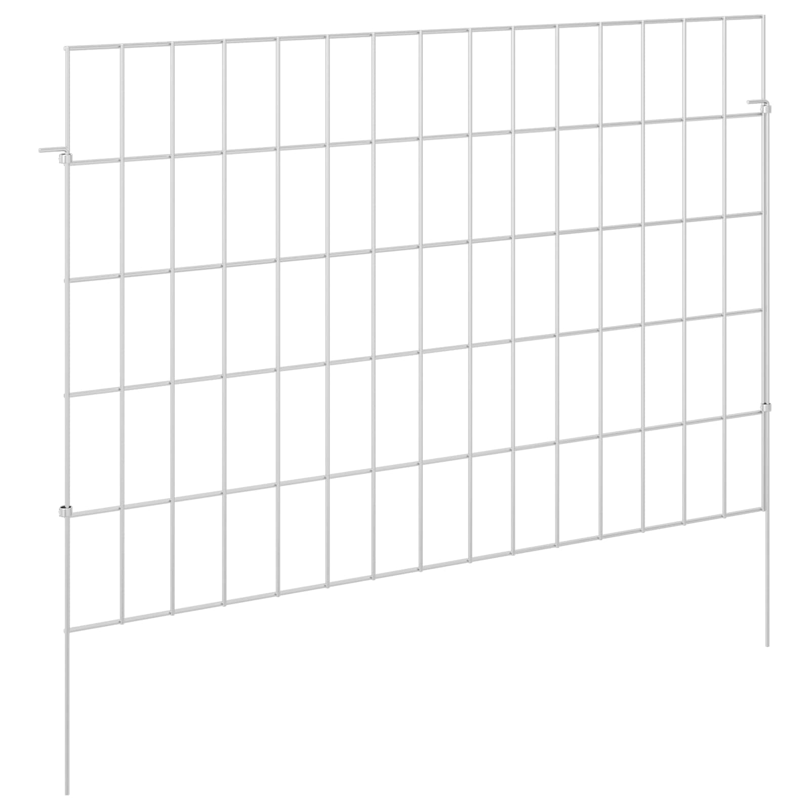 Sodo tvora su kuoliukais 24 pcs 75 x 50 cm Mesh Sidabrinė
