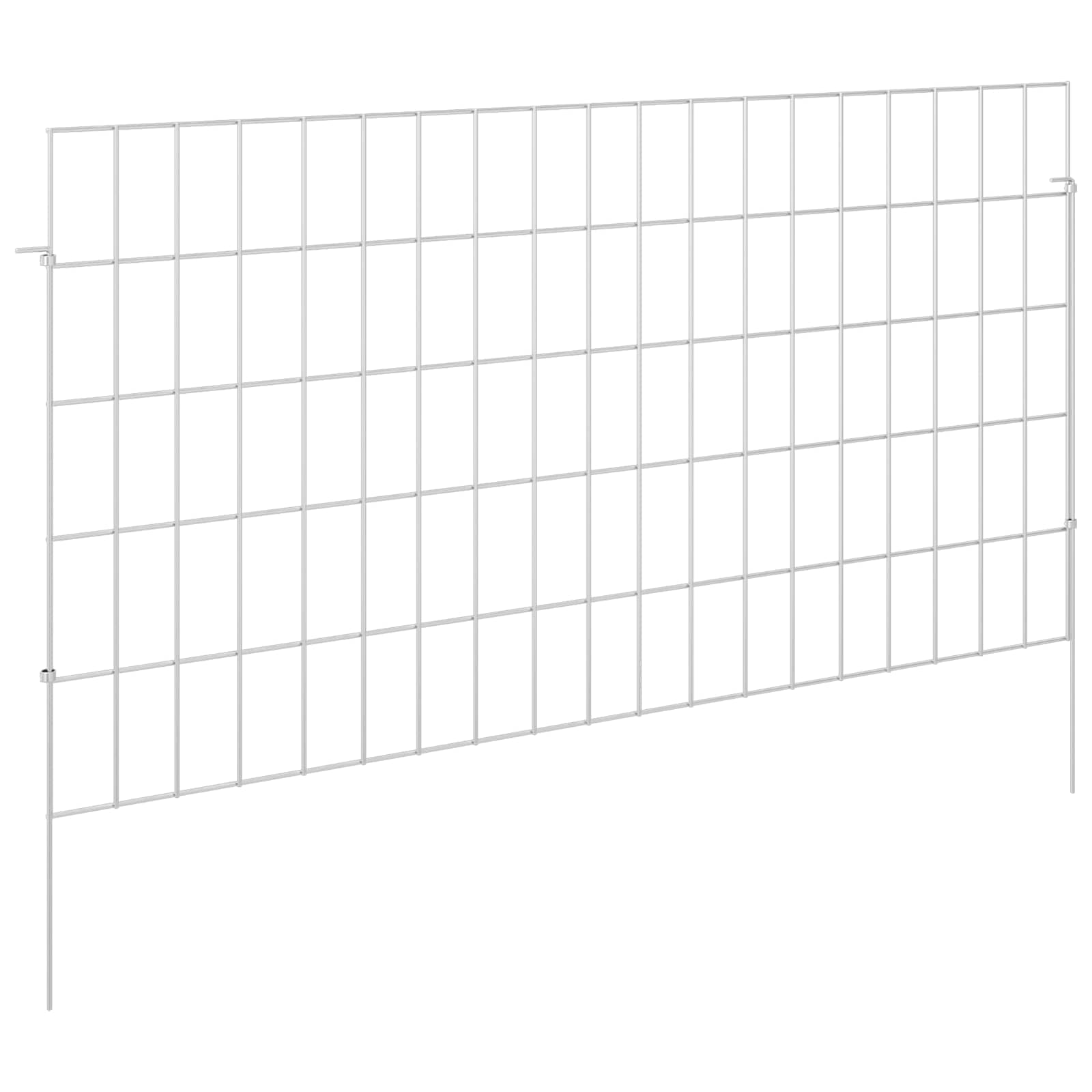 Sodo tvora su kuoliukais 24 pcs 95 x 50 cm Mesh Sidabrinė