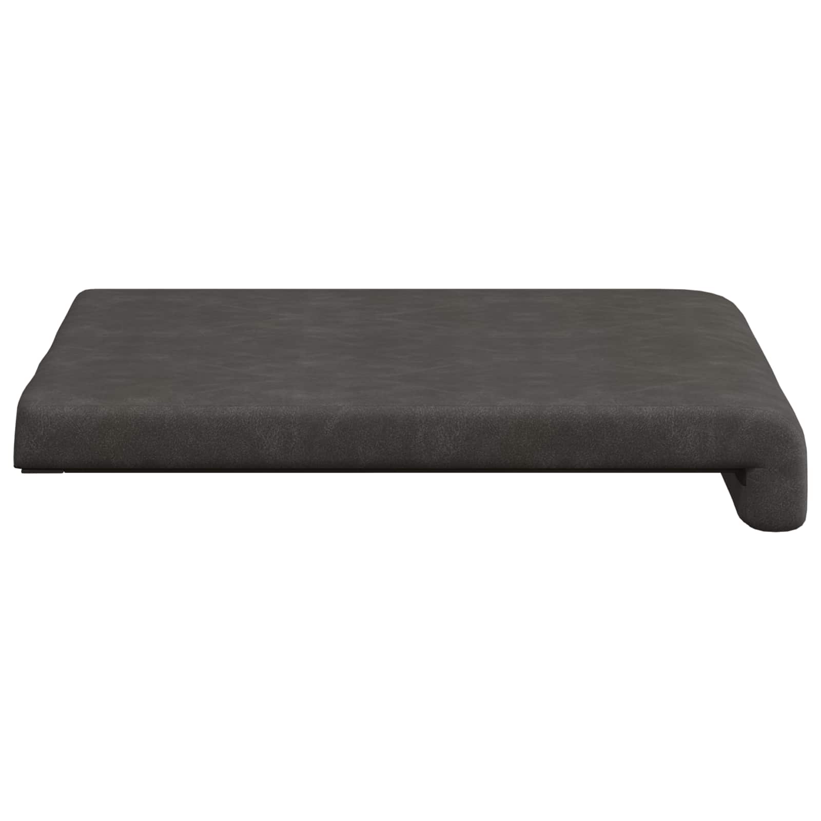 Suoliuko pagalvė 2 pcs Dirbtinė oda Juoda Gylis 35 cm