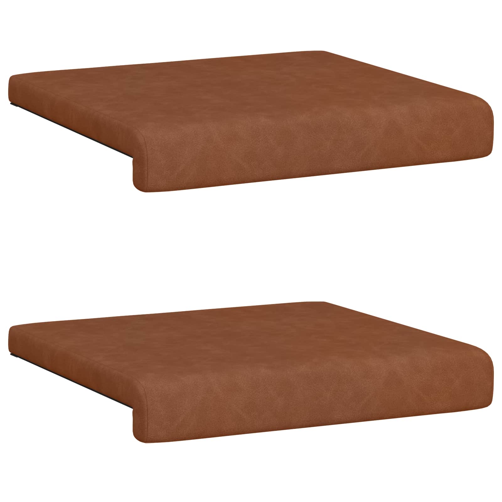Suoliuko pagalvė 2 pcs Dirbtinė oda Ruda Gylis 35 cm