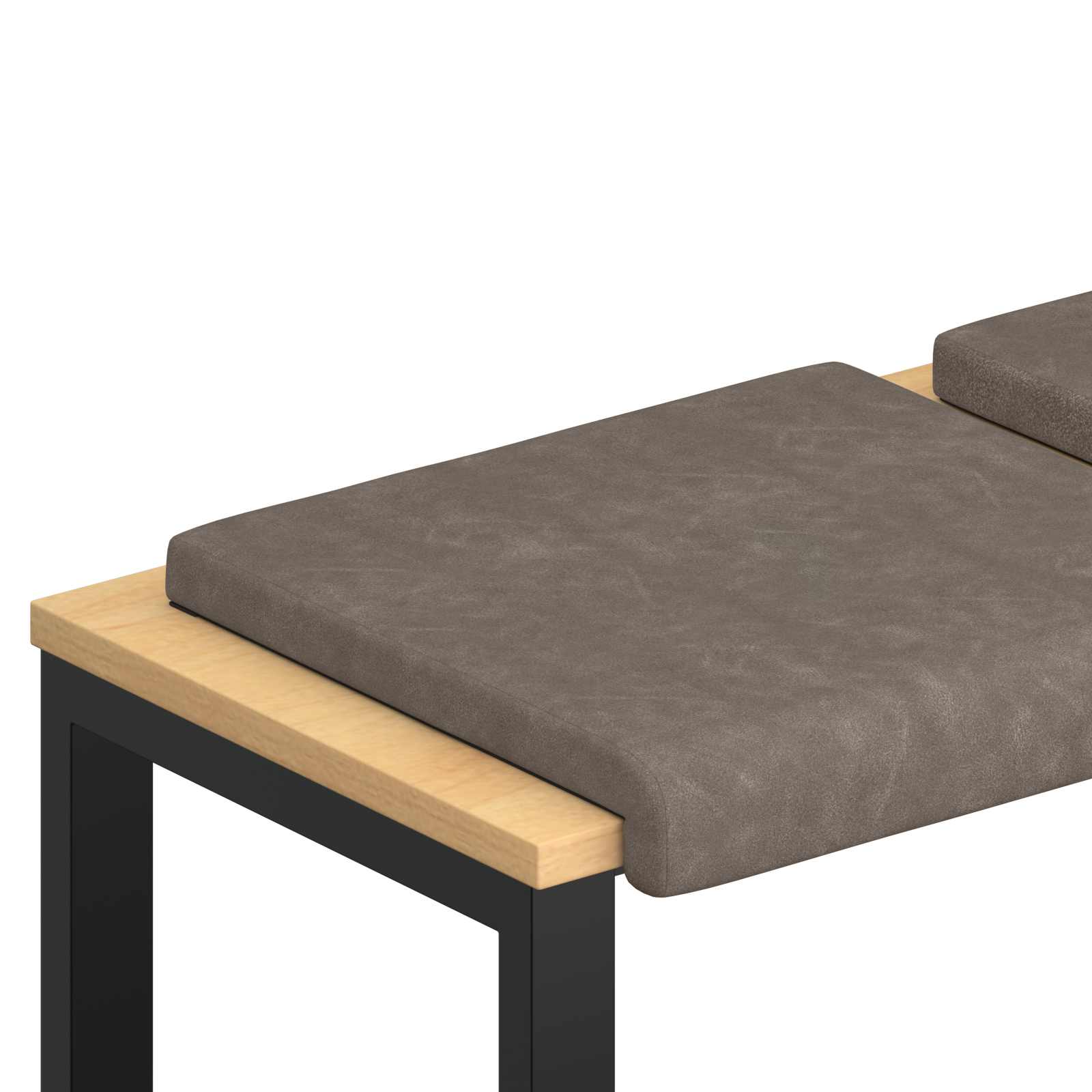 Suoliuko pagalvė 2 pcs Dirbtinė oda Pilka Gylis 35 cm