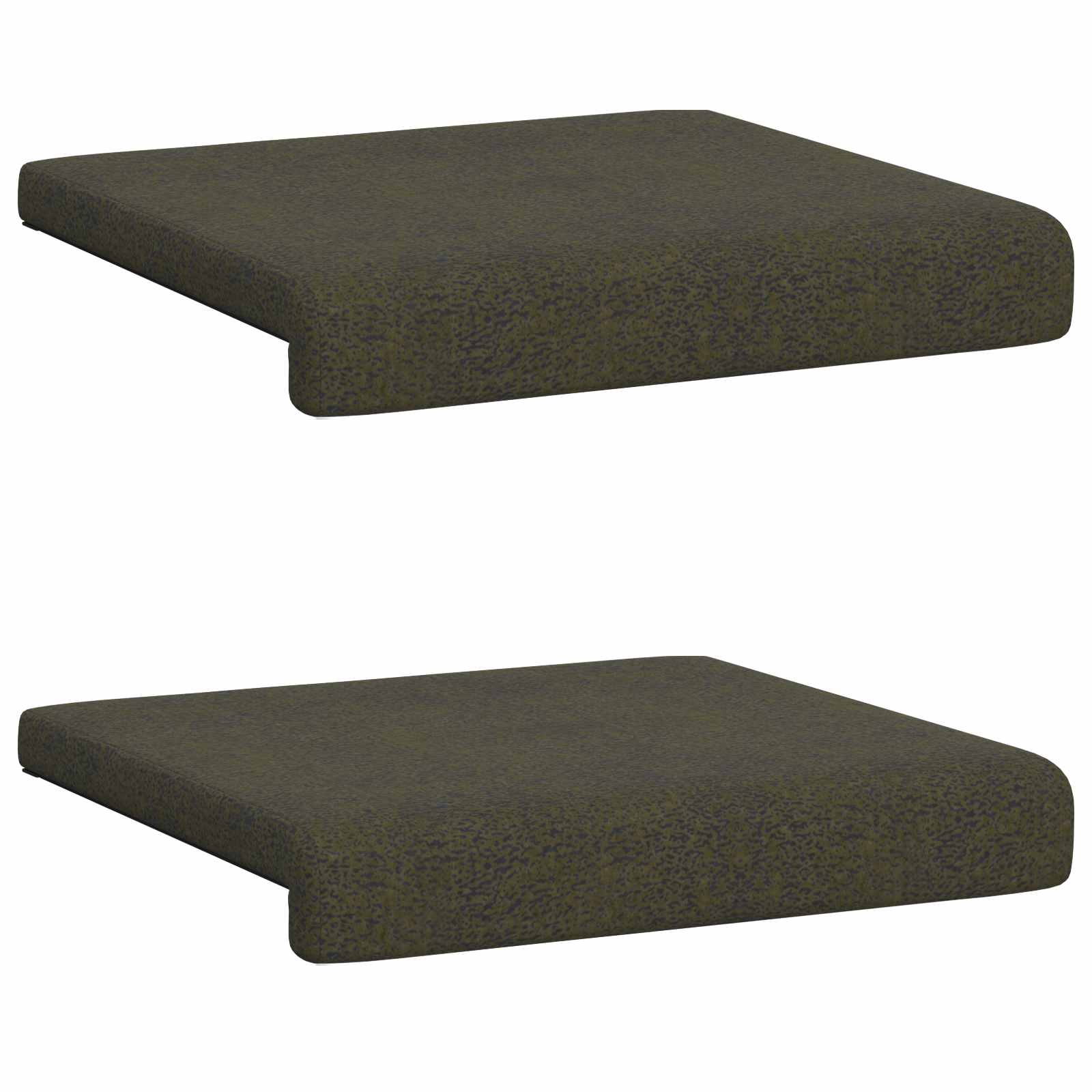 Suoliuko pagalvė 2 pcs Dirbtinė zomša Armijos Žalia Gylis 35 cm