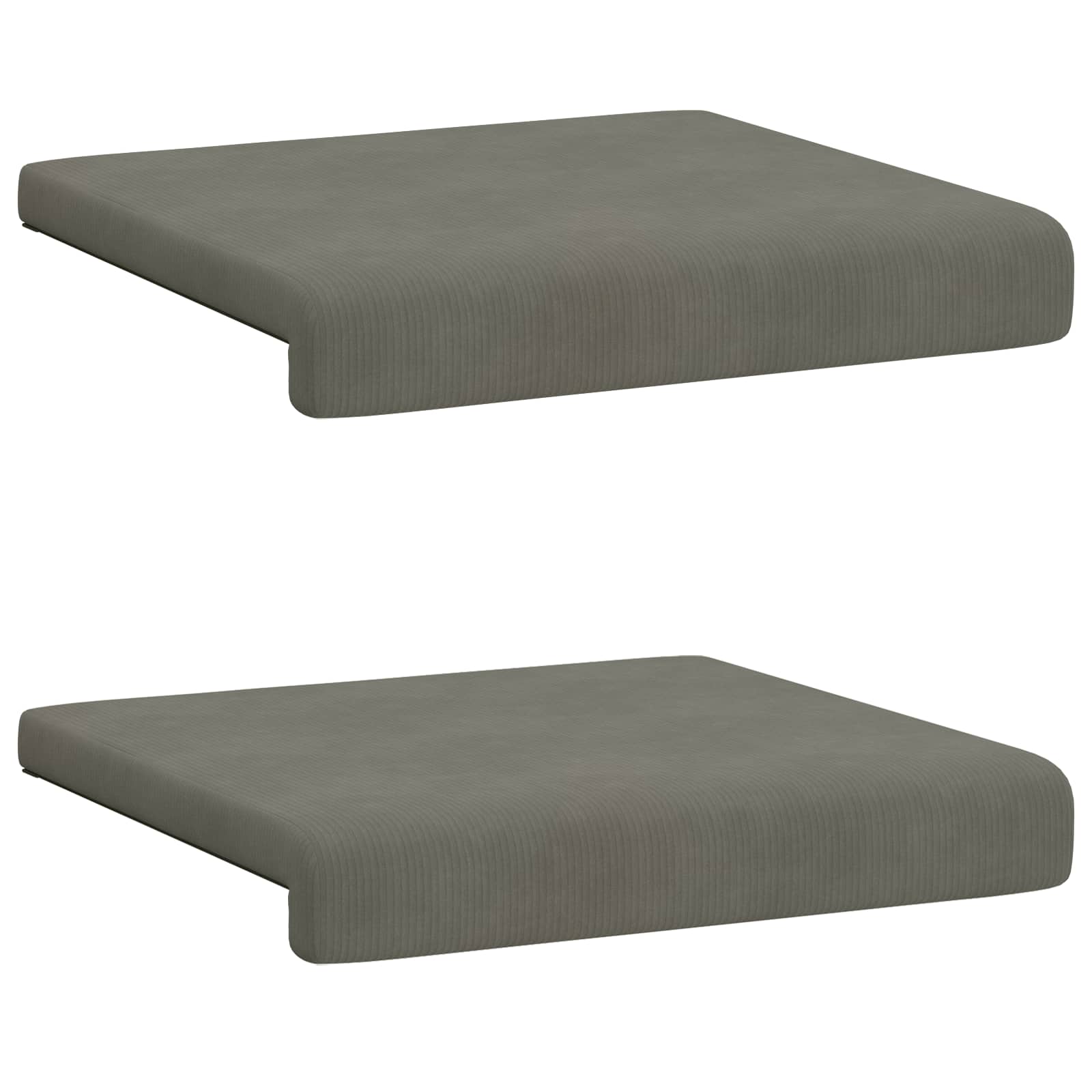 Suoliuko pagalvė 2 pcs mančester Šviesiai pilka Gylis 35 cm