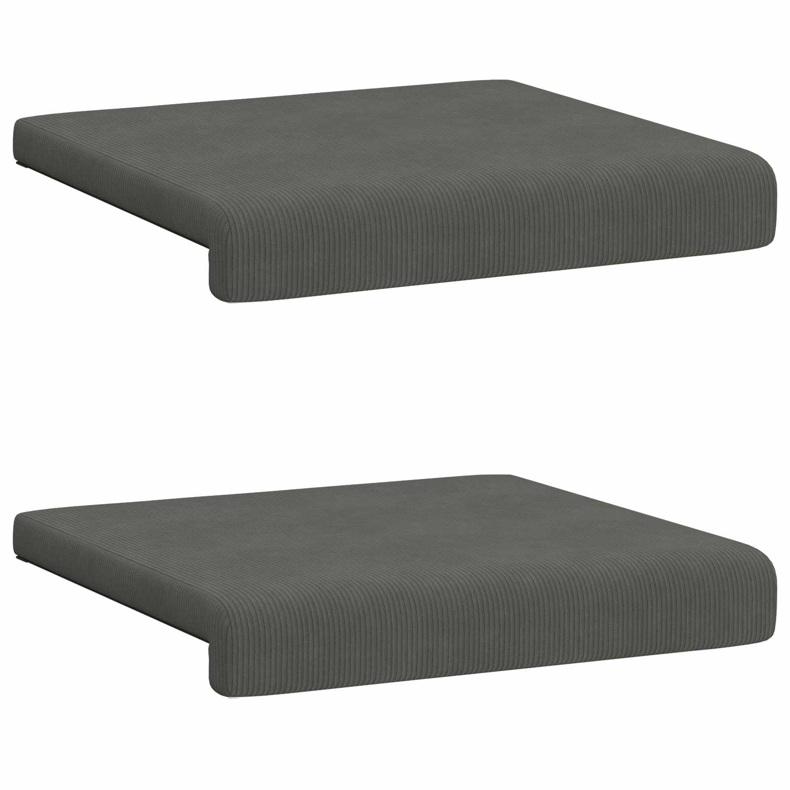 Suoliuko pagalvė 2 pcs mančester Tamsiai pilka Gylis 35 cm