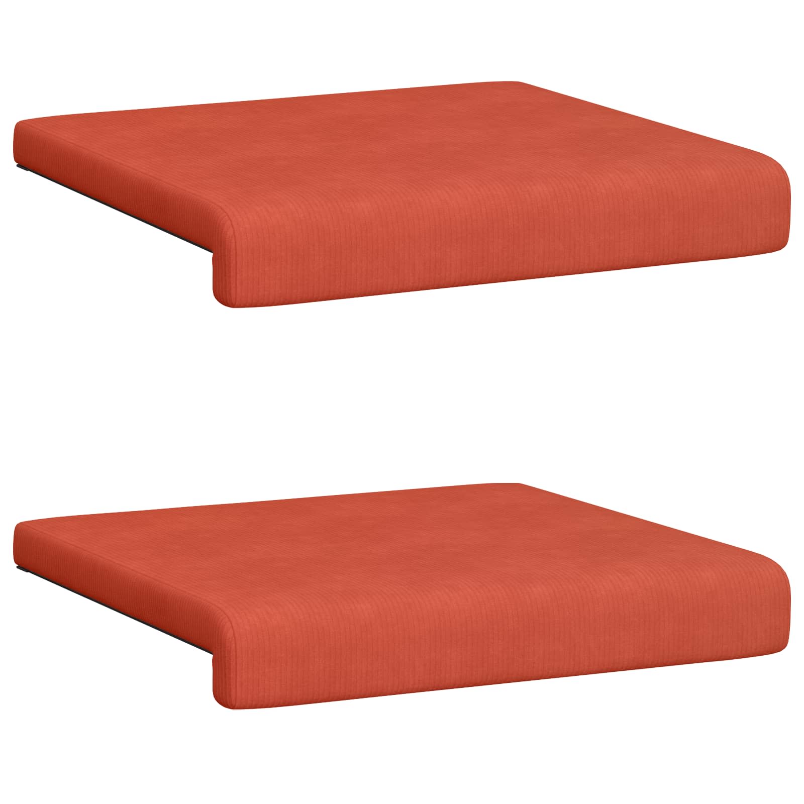 Suoliuko pagalvė 2 pcs mančester Raudona oranžinė Gylis 35 cm