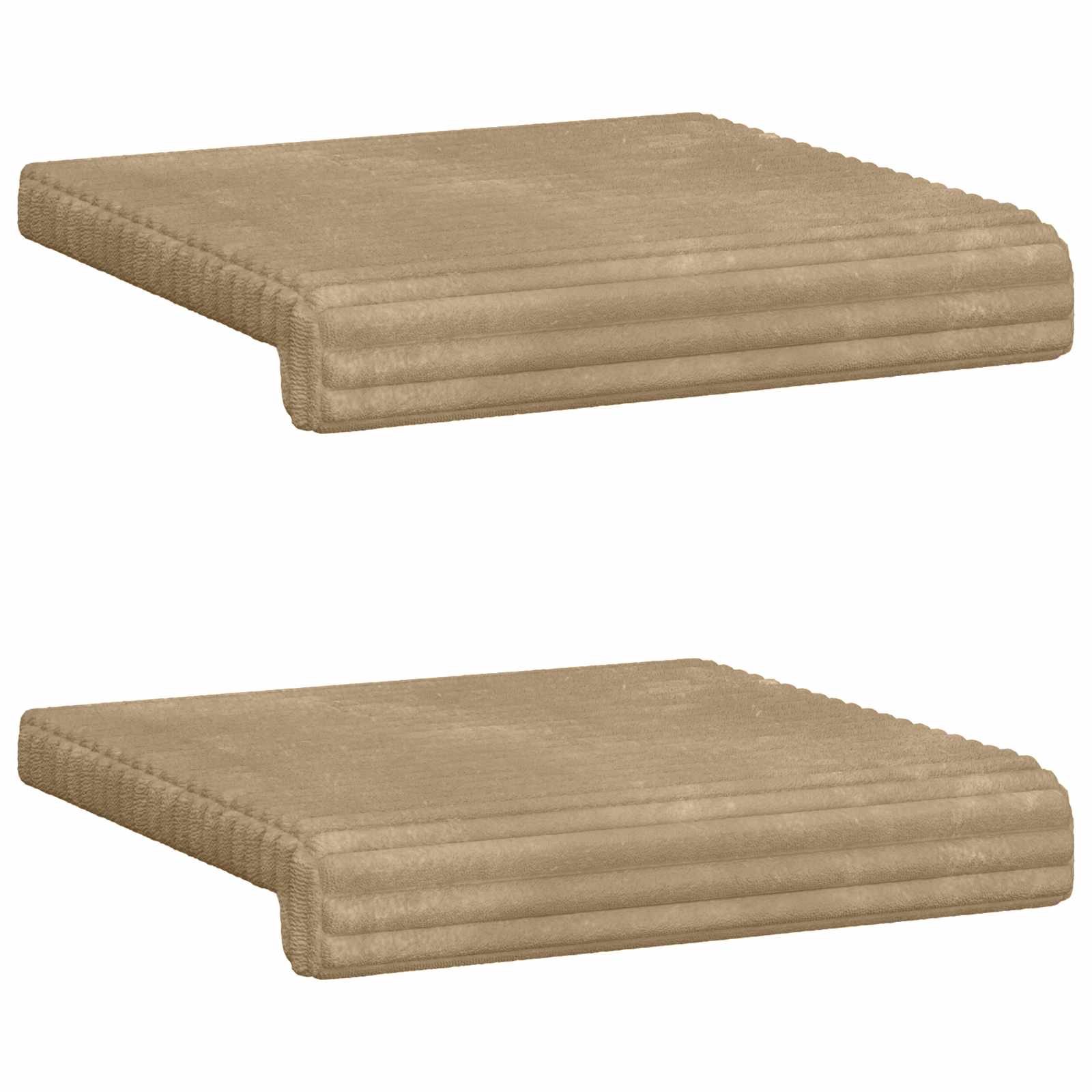 Suoliuko pagalvė 2 pcs Pūkuota korduroja Taupe Gylis 35 cm