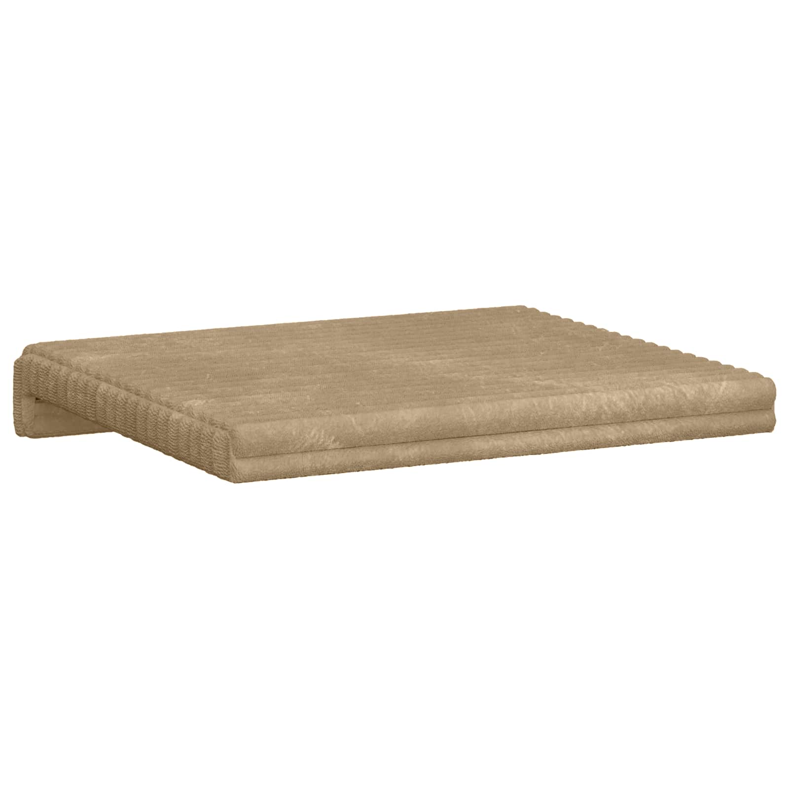 Suoliuko pagalvė 2 pcs Pūkuota korduroja Taupe Gylis 35 cm