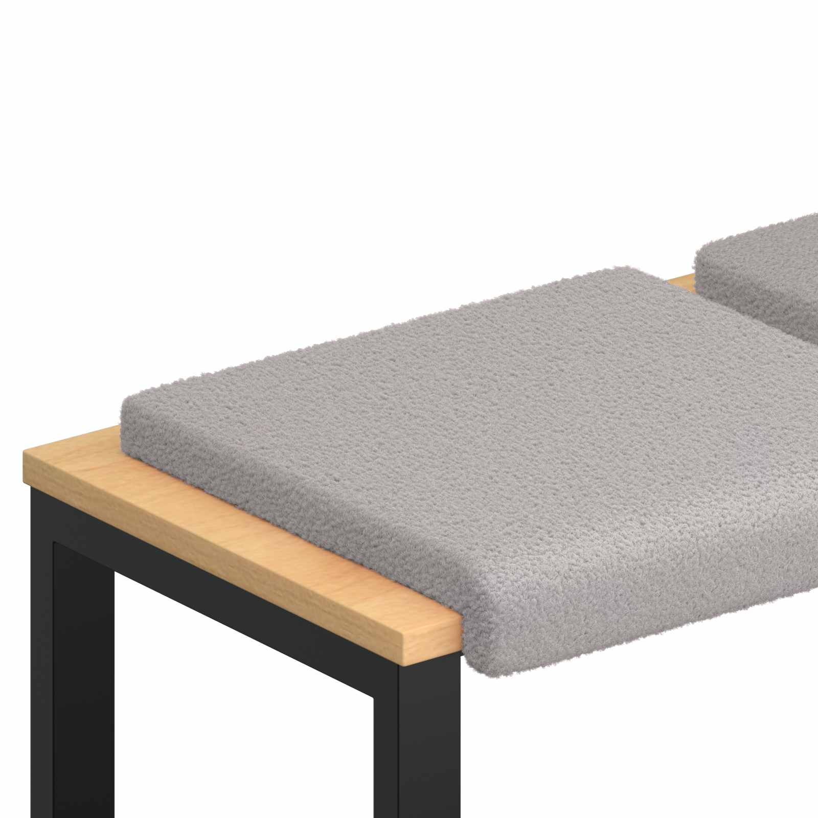 Suoliuko pagalvė 2 pcs Šerpos audinys Šviesiai pilka