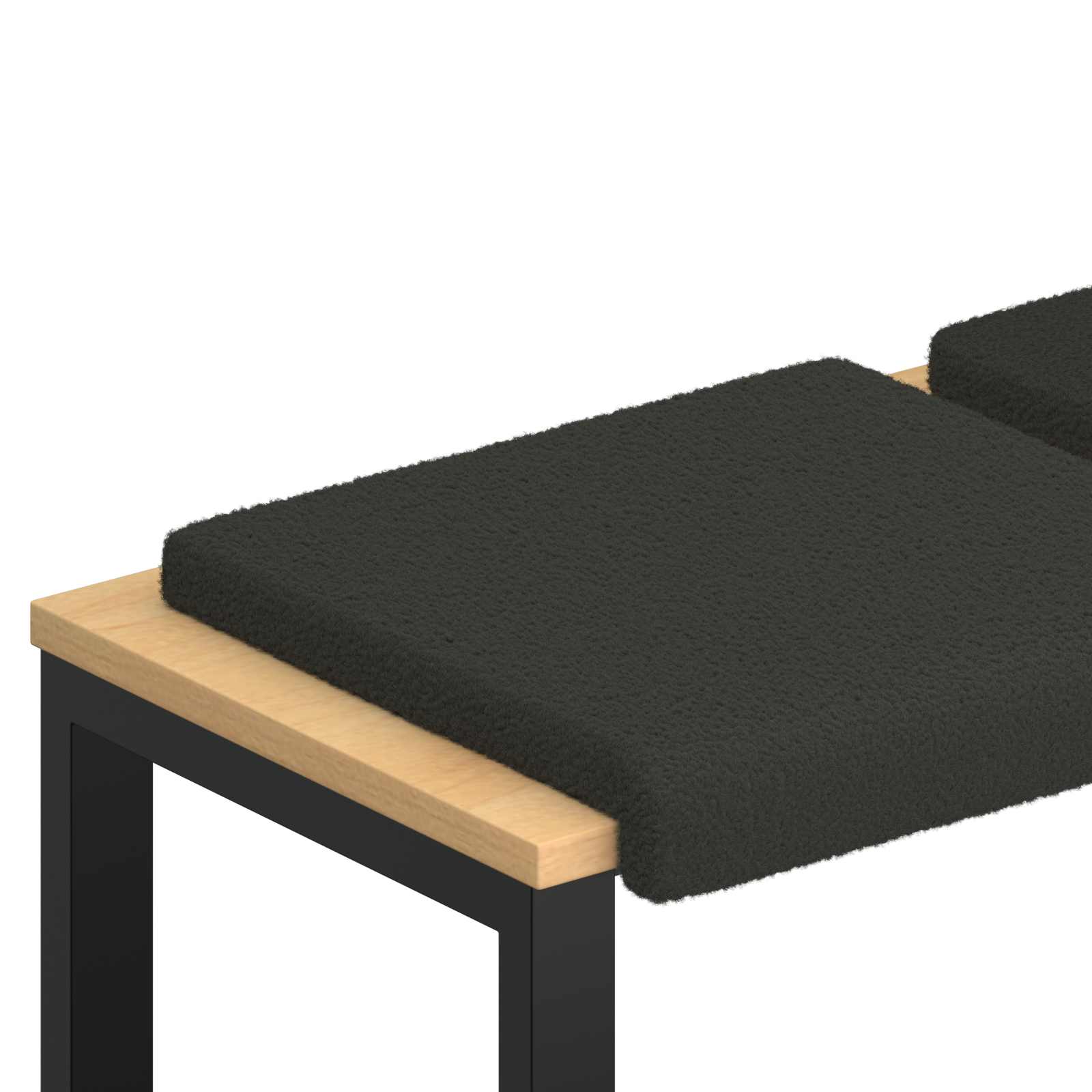 Suoliuko pagalvė 2 pcs Šerpos audinys Tamsiai pilka Gylis 35 cm