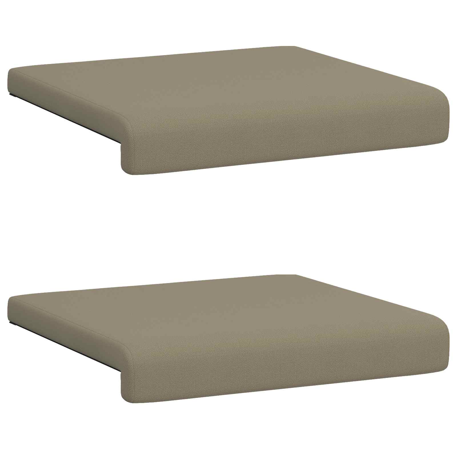Suoliuko pagalvė 2 vnt. Tekstūruotas aksomas Chaki Gylis 35 cm