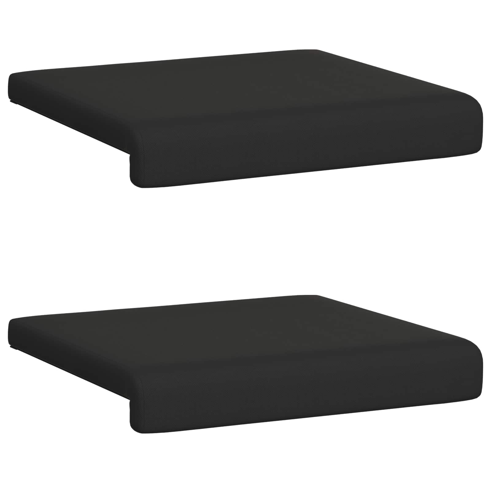 Suoliuko pagalvė 2 vnt. Tekstūruotas aksomas Juoda Gylis 35 cm