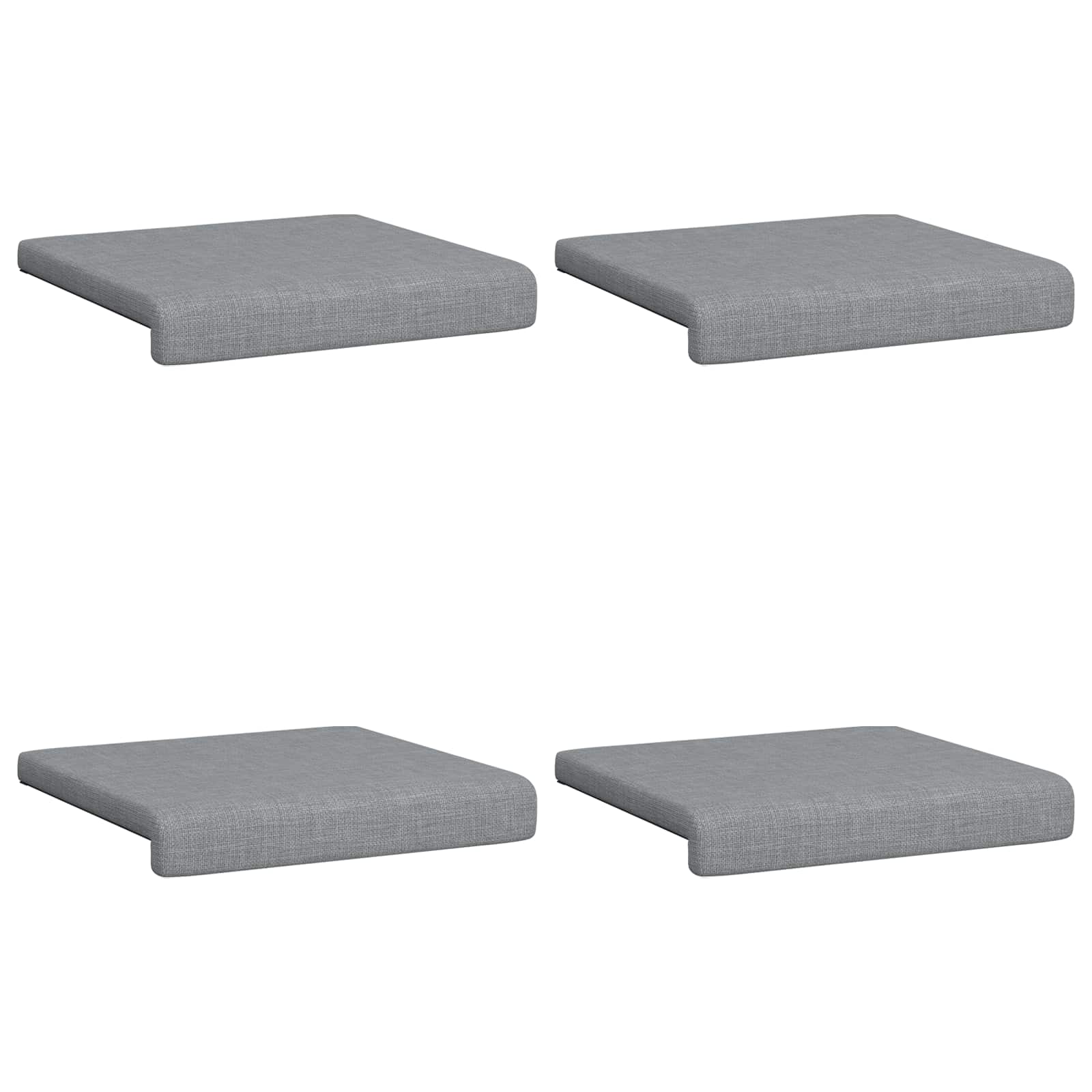 Suoliuko pagalvė 4 pcs Audinys Šviesiai pilka Gylis 35 cm