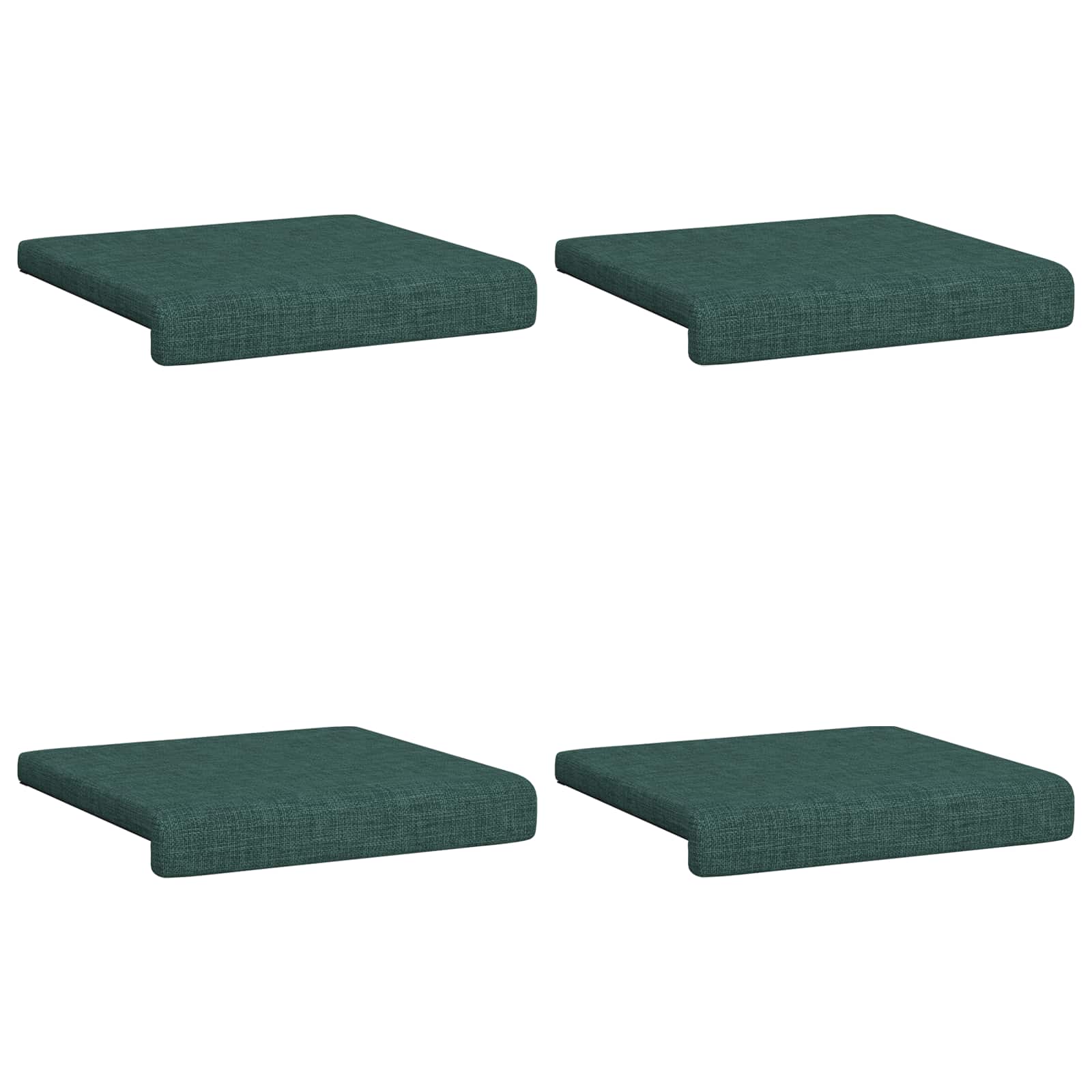 Suoliuko pagalvė 4 pcs Audinys Tamsiai žalia Gylis 35 cm