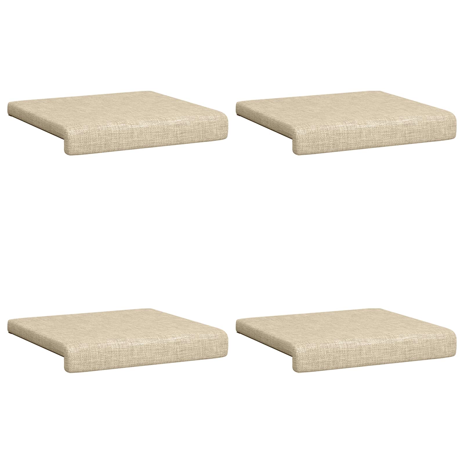 Suoliuko pagalvė 4 pcs Audinys Kreminė Gylis 35 cm