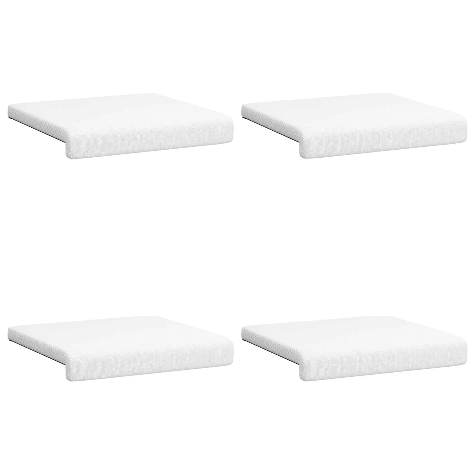 Suoliuko pagalvė 4 pcs Audinys Balta Gylis 35 cm