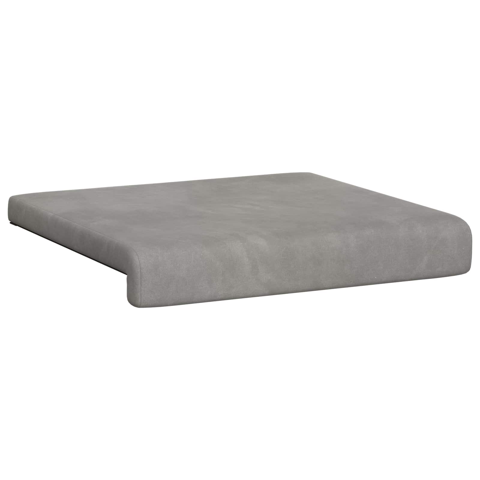 Suoliuko pagalvė 4 pcs Aksomas Šviesiai pilka Gylis 35 cm